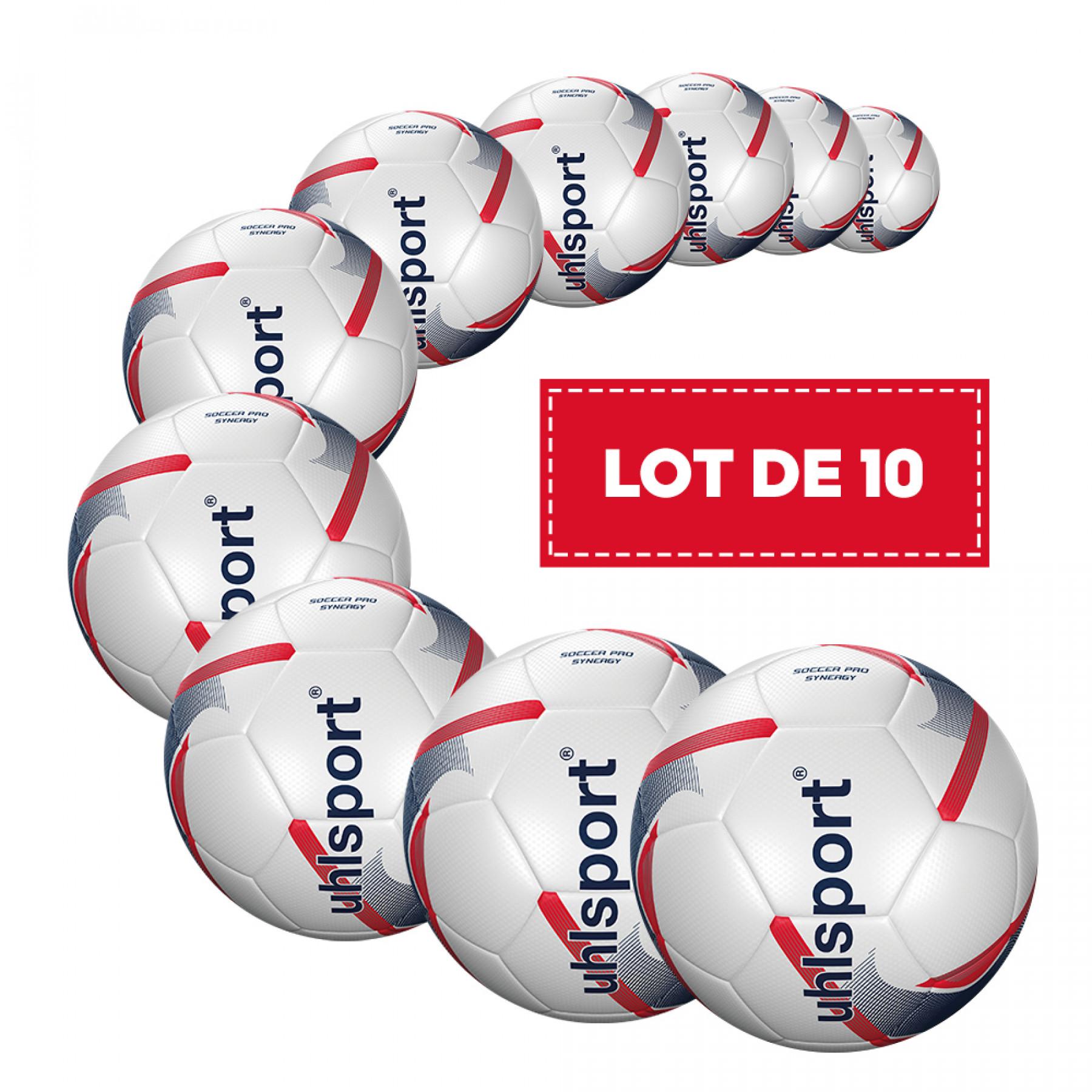 Paquete de 10 globos Uhlsport Soccer Pro Synergy 