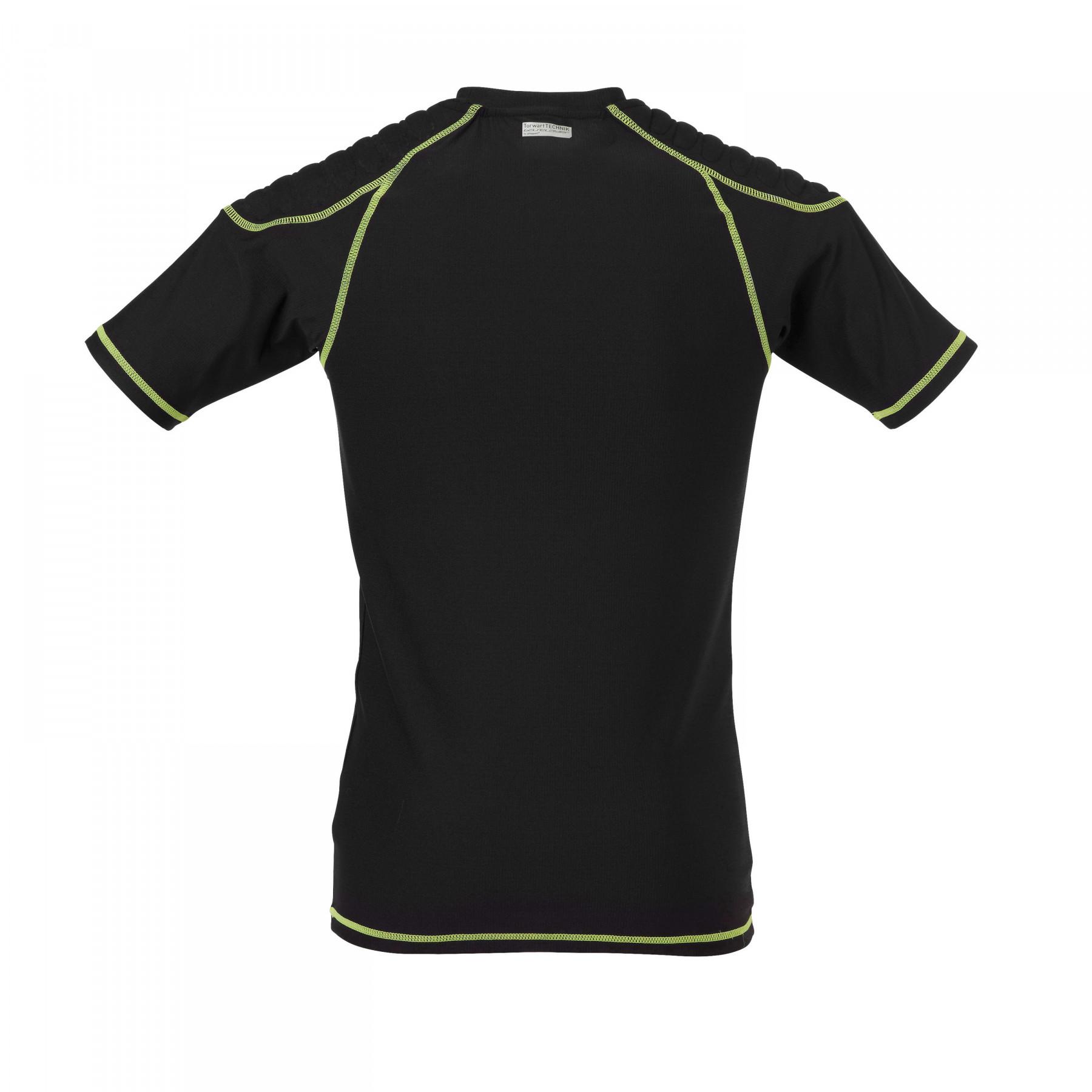 Camiseta interior de protección Uhlsport manches courtes noir/jaune fluo