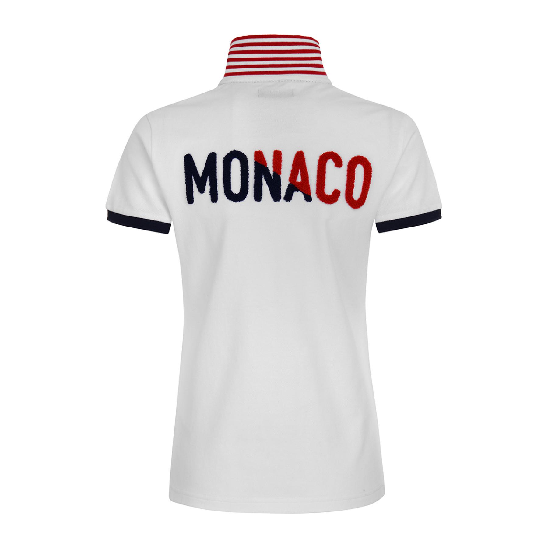 Polo de mujer AS Monaco 2020/21 blanche