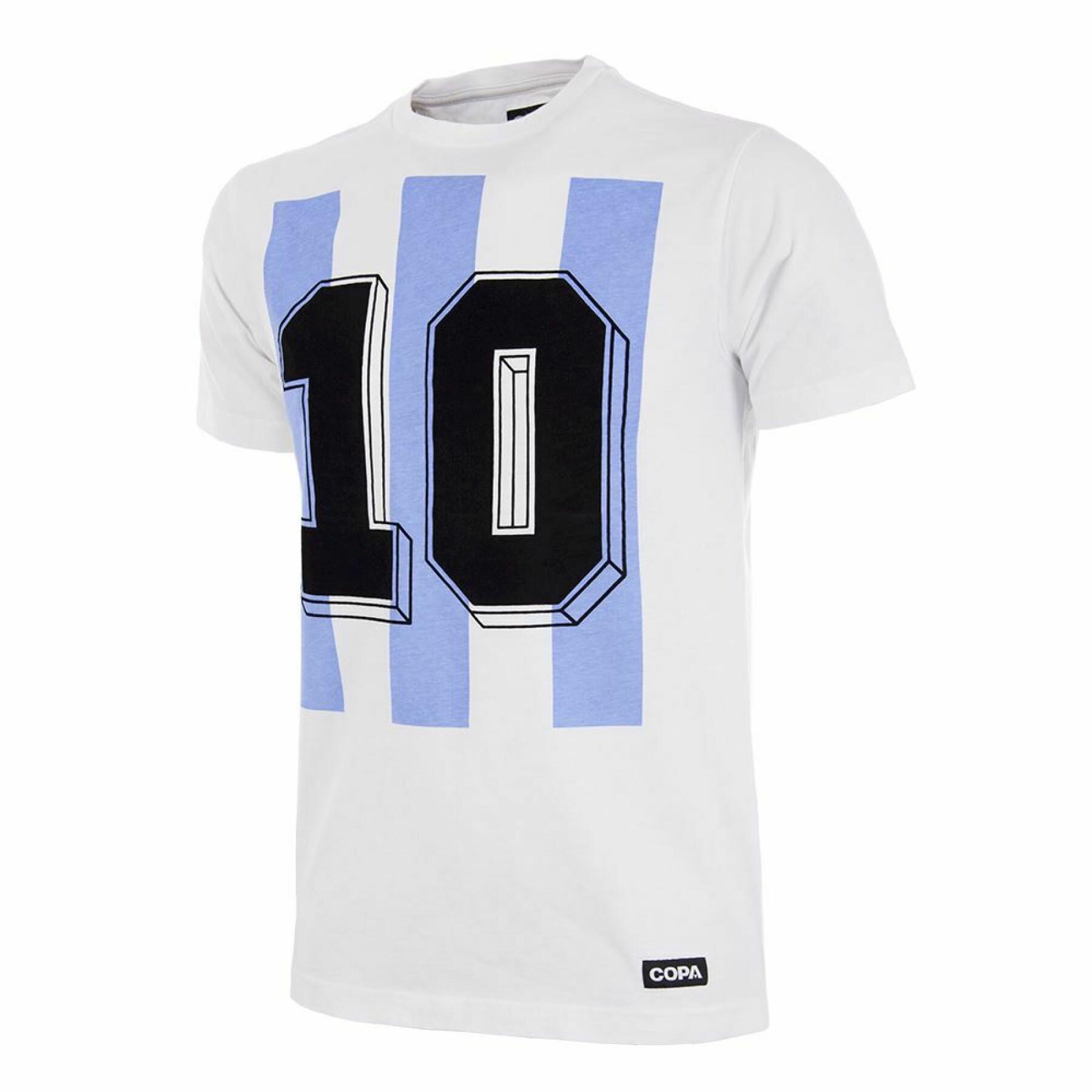 Camiseta número 10 Argentine retro