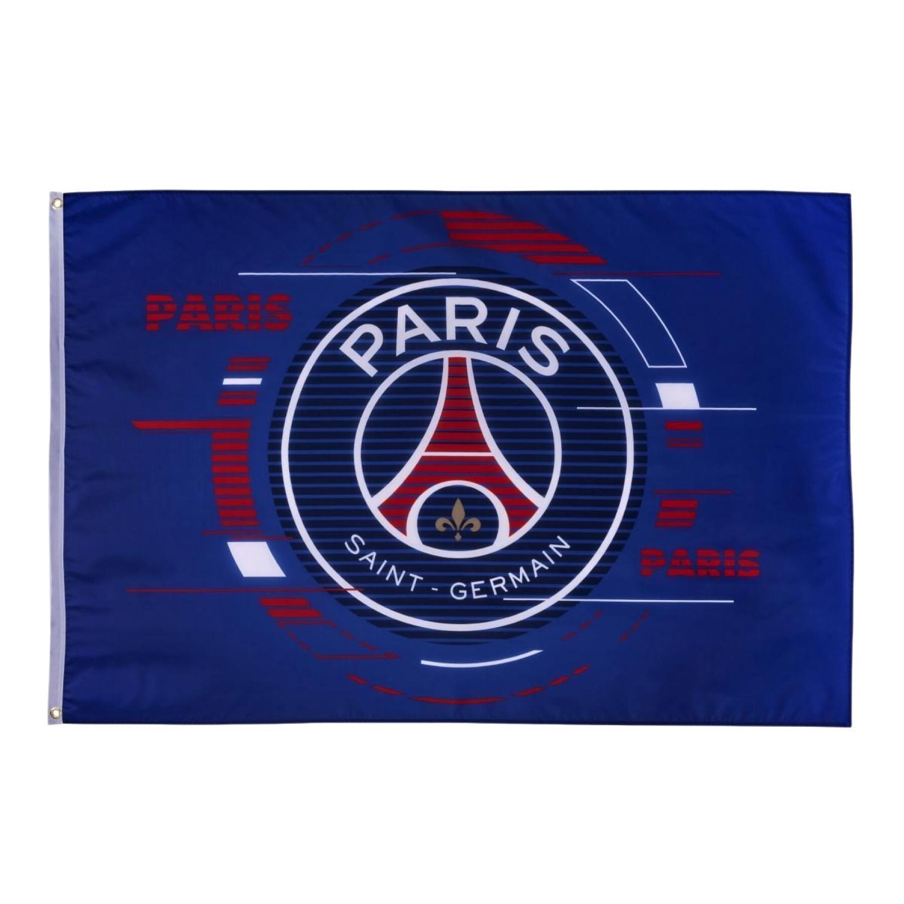 Bandera con logo grande paris saint-germain 2021/22
