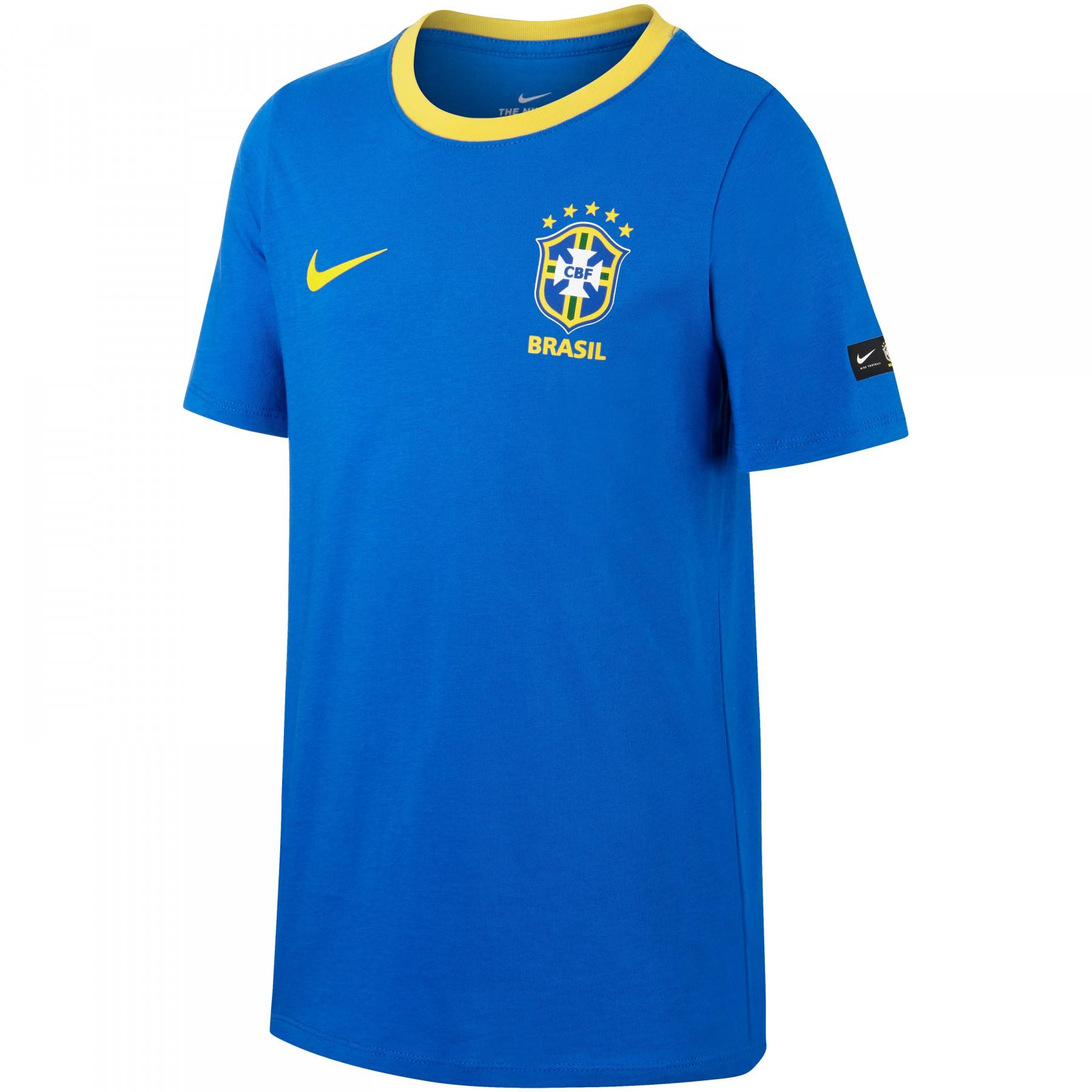 Camiseta para niños Brésil CBF Crest 2018