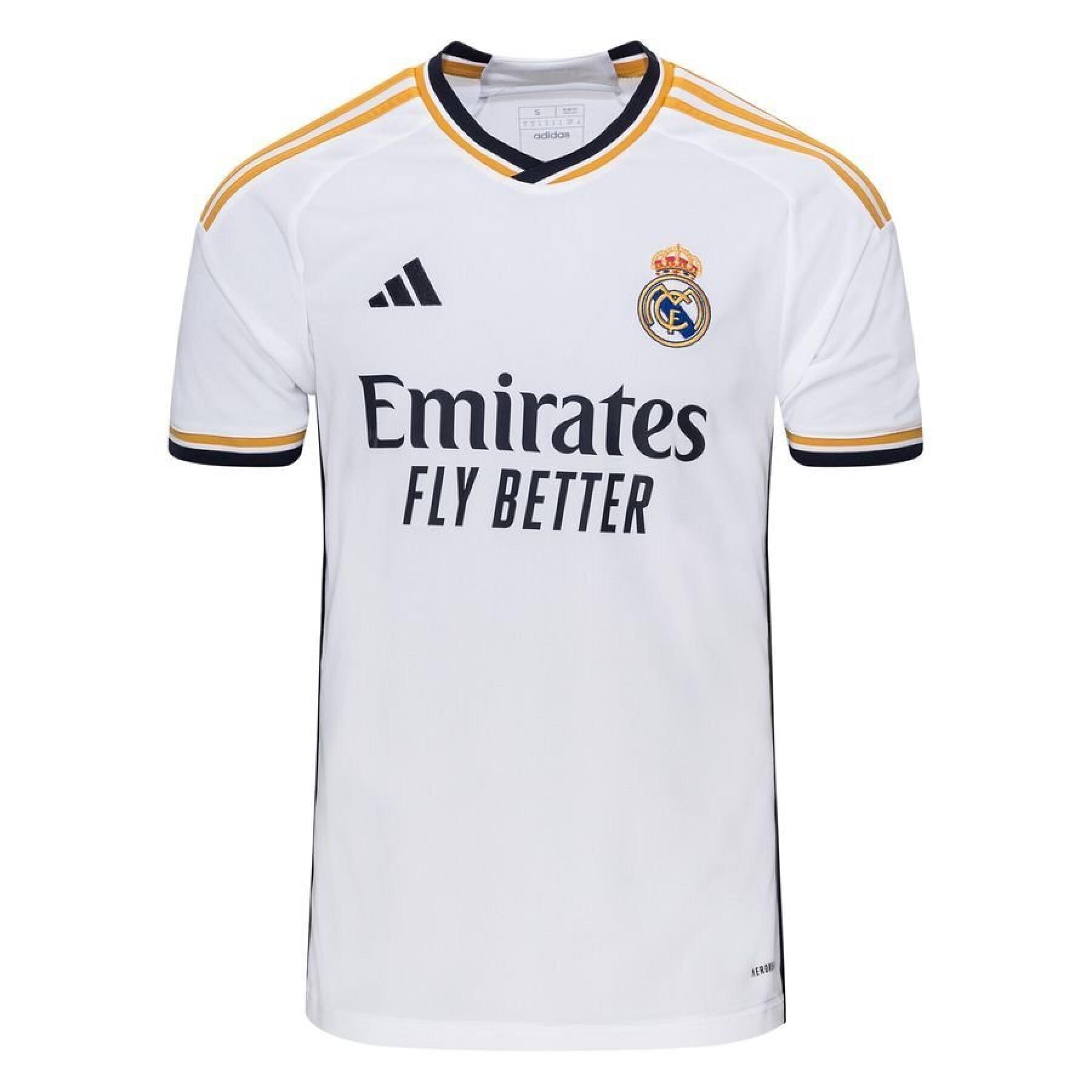 Camiseta de fútbol Real Madrid Bellingham 5 Niño 1ª equipación 2023-24