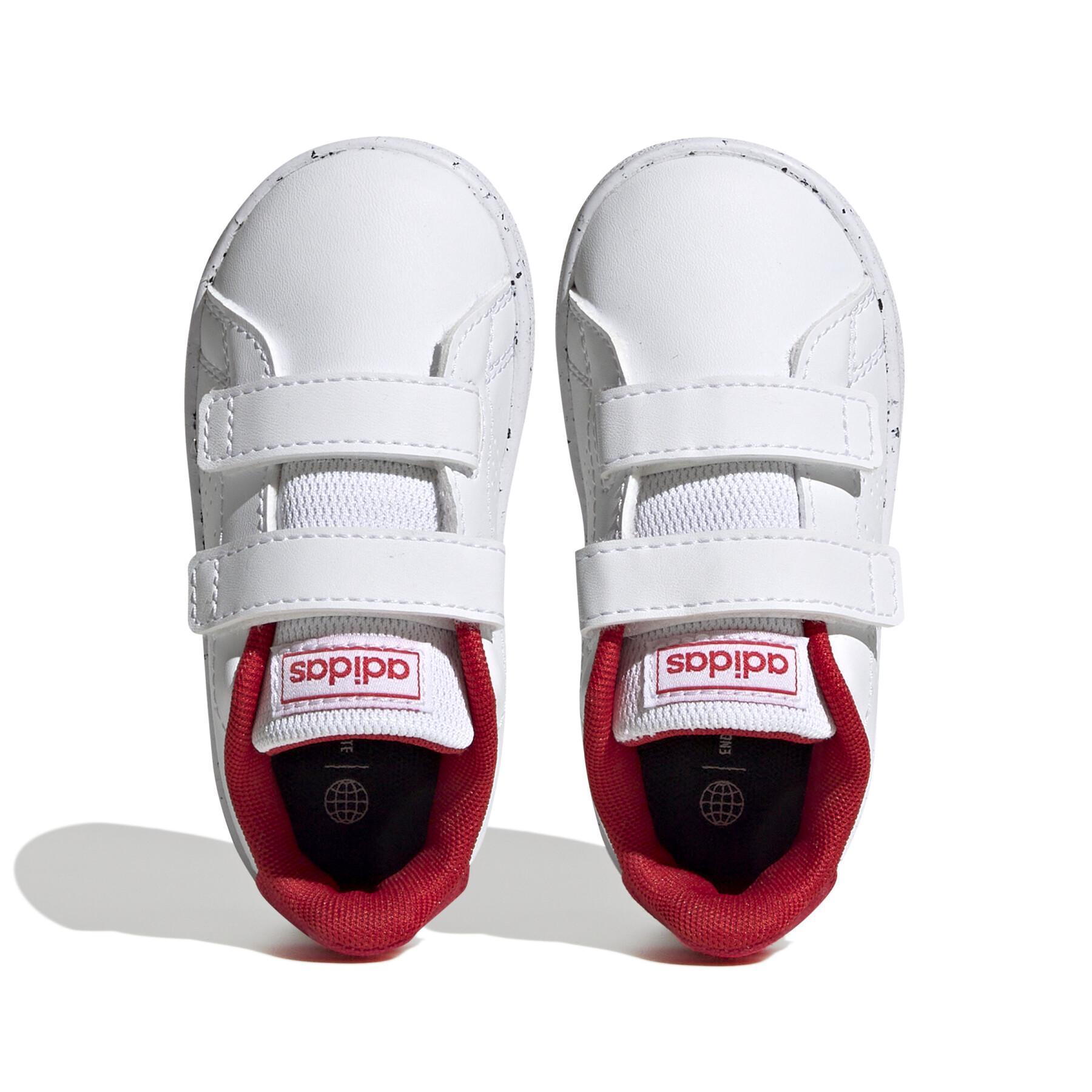 Zapatillas de deporte para bebés con doble velcro adidas Advantage Lifestyle Court