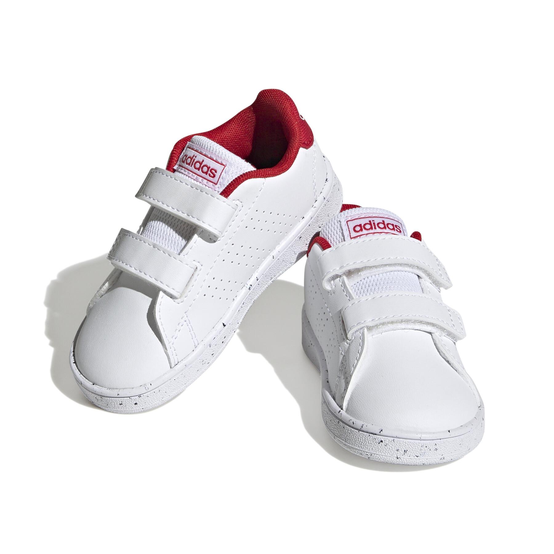 Zapatillas de deporte para bebés con doble velcro adidas Advantage Lifestyle Court