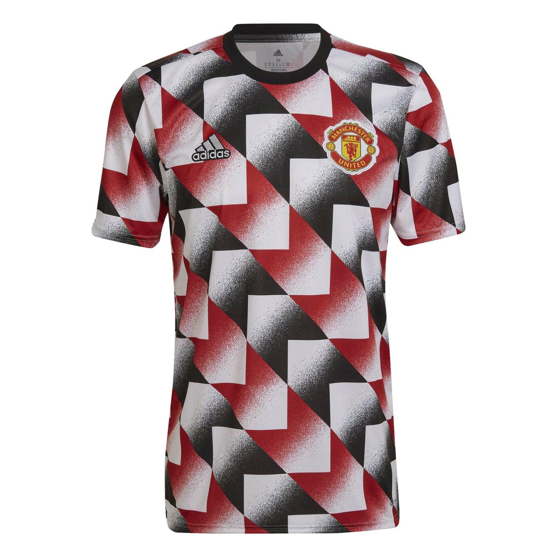 adidas Camiseta de fútbol 22/23 del Manchester United para hombre, Blanco :  Deportes y Actividades al Aire Libre 
