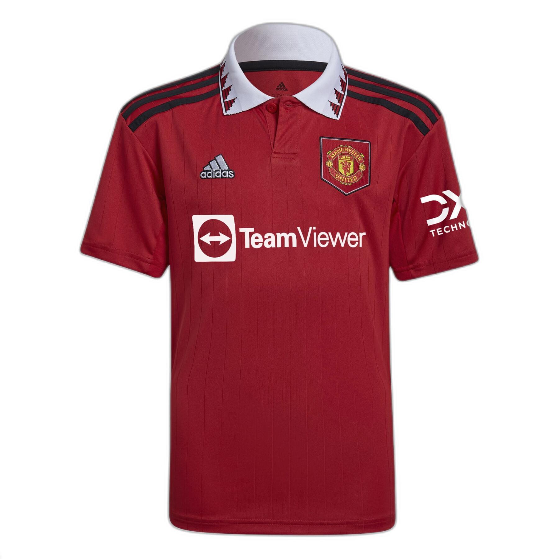 Camiseta primera equipación para niños Manchester United 2022/23