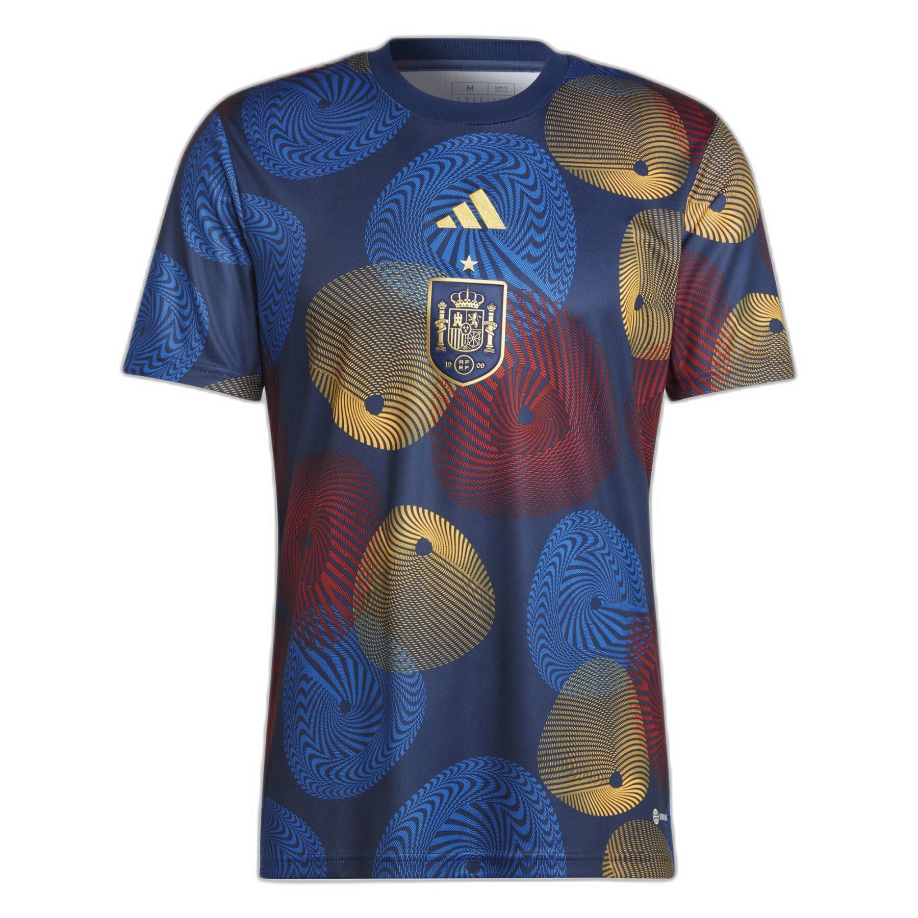 Camiseta Prematch Copa del Mundo 2022 Espagne
