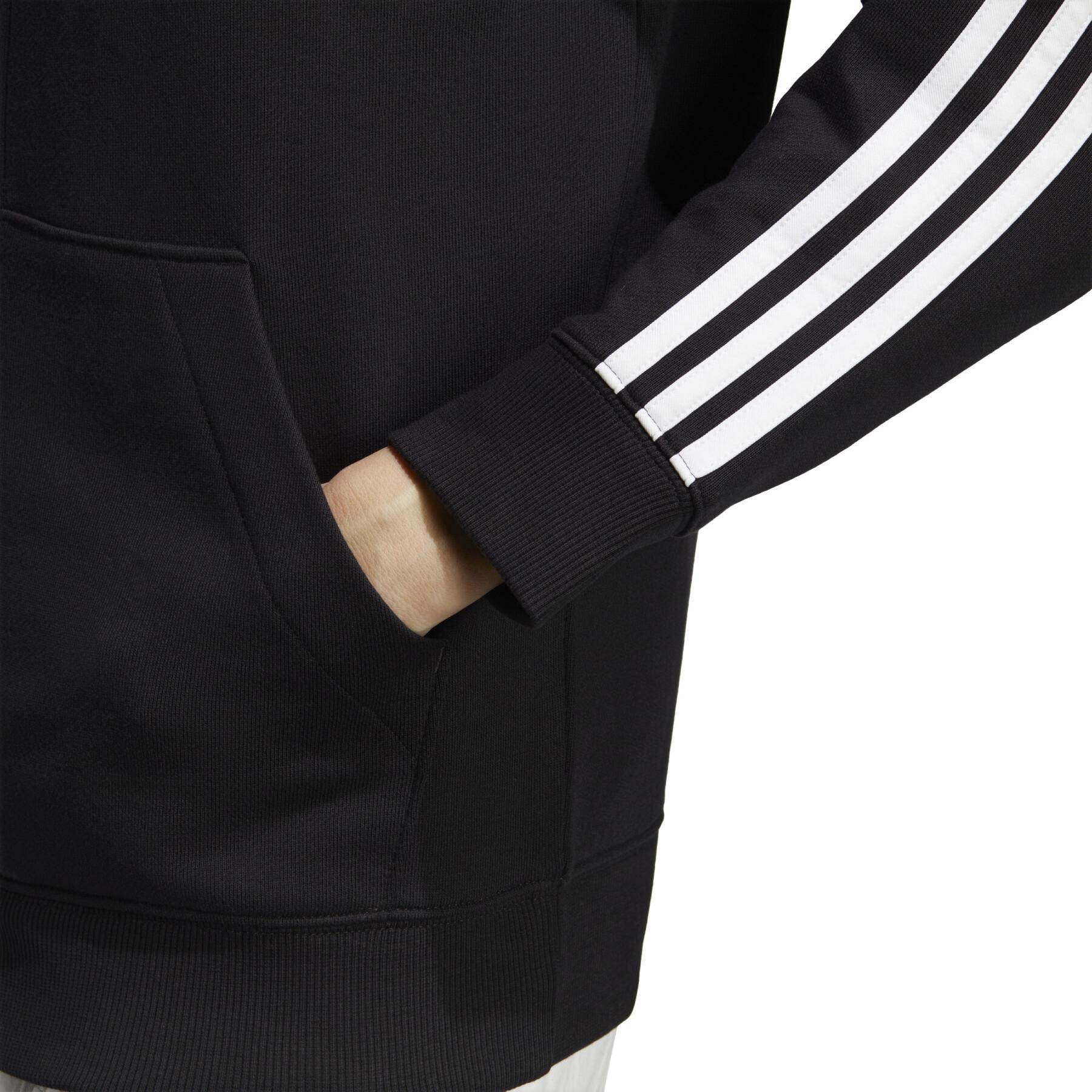 Sweatshirt sudadera polar con cremallera regular mujer adidas Essentials 3-Stripes