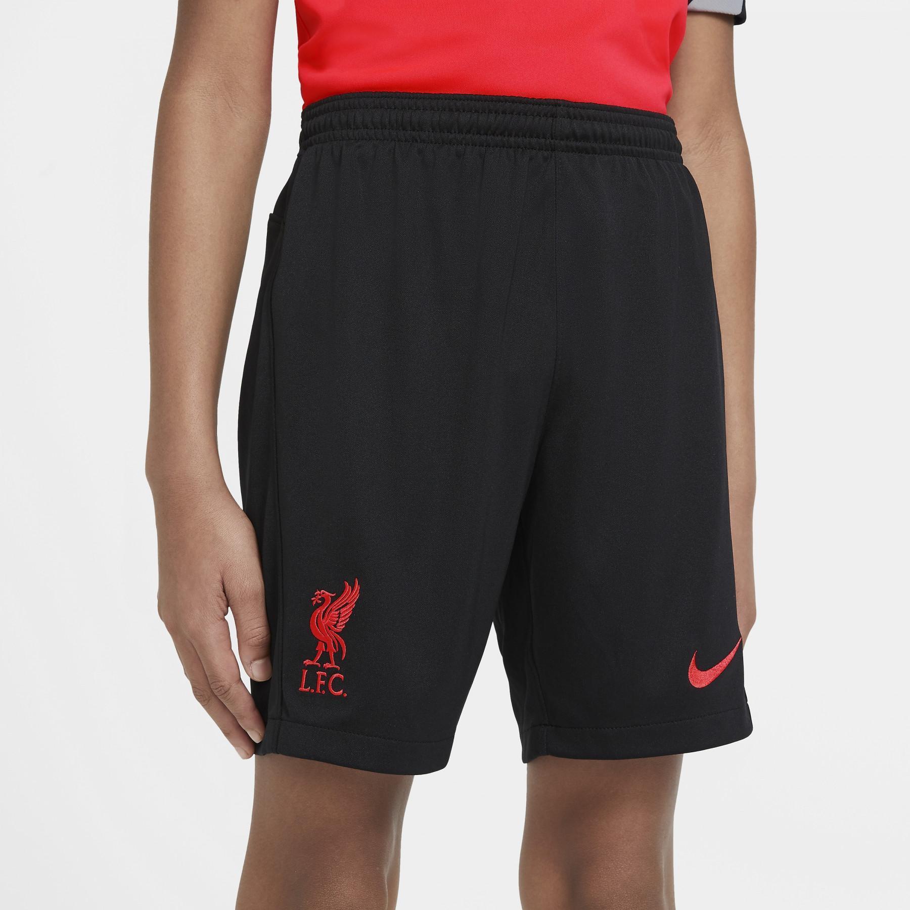 Tercer pantalón corto para niños del estadio del Liverpool 2020/21