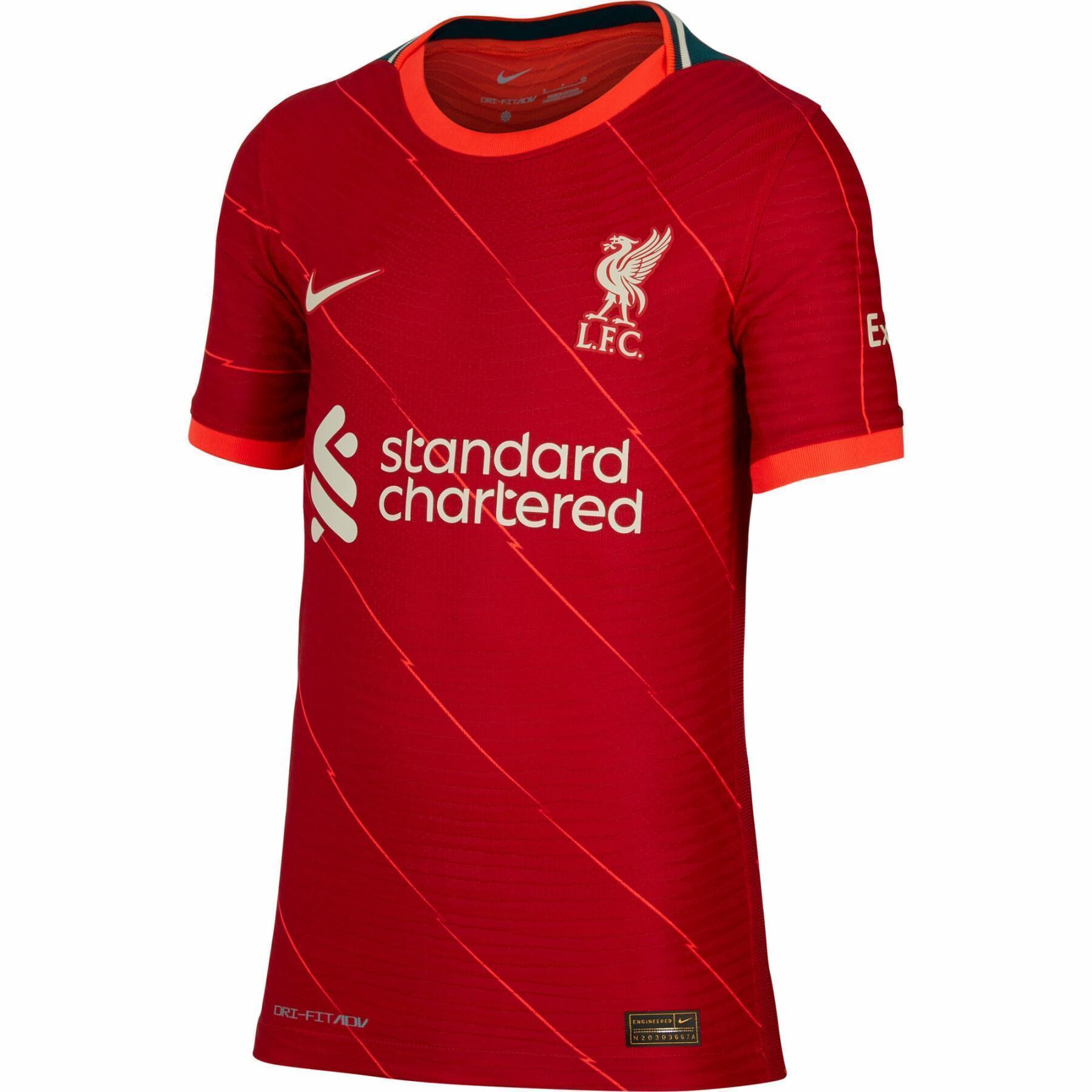 Camiseta primera equipación Authentic infantil Liverpool FC 2021/22