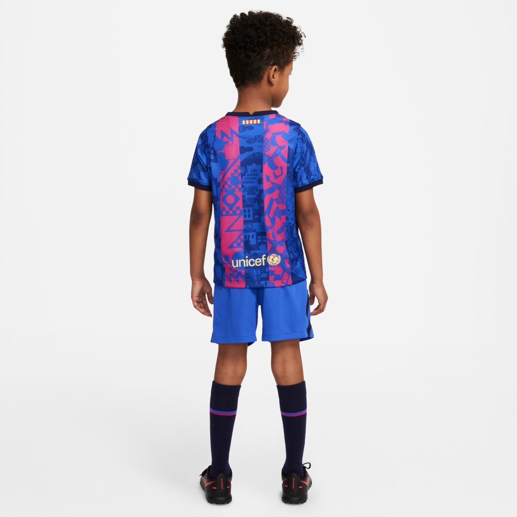 Mini-kit niño tercero FC Barcelone 2021/22