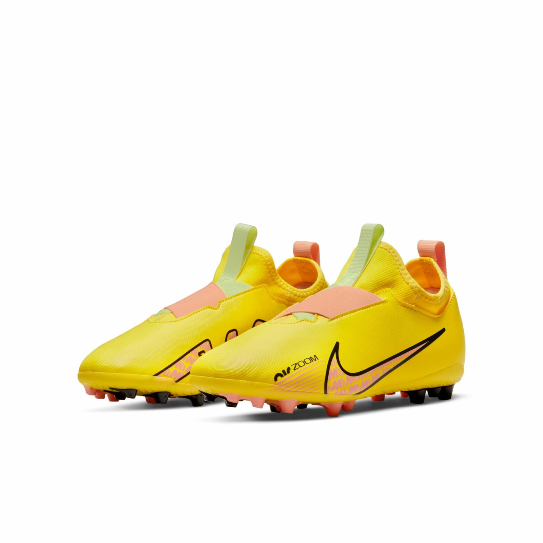 Botas de fútbol para niños Nike Zoom Mercurial Vapor 15 Academy AG - Lucent Pack