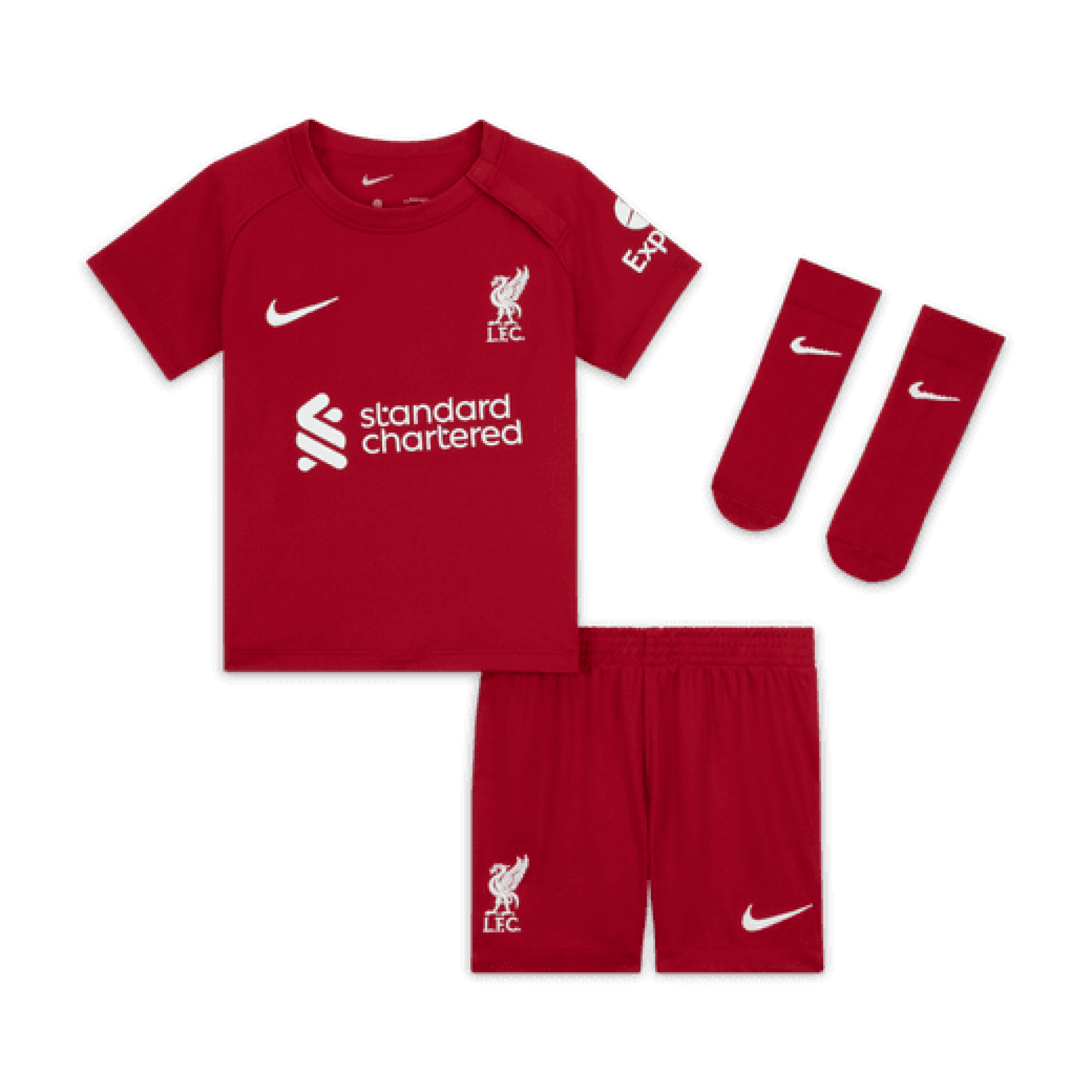 Kit doméstico para bebés Liverpool FC 2022/23