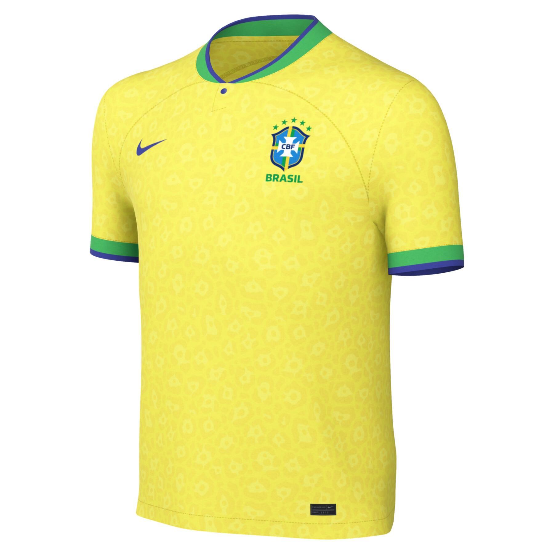 Camiseta local de niño de la Copa Mundial 2022 Brésil