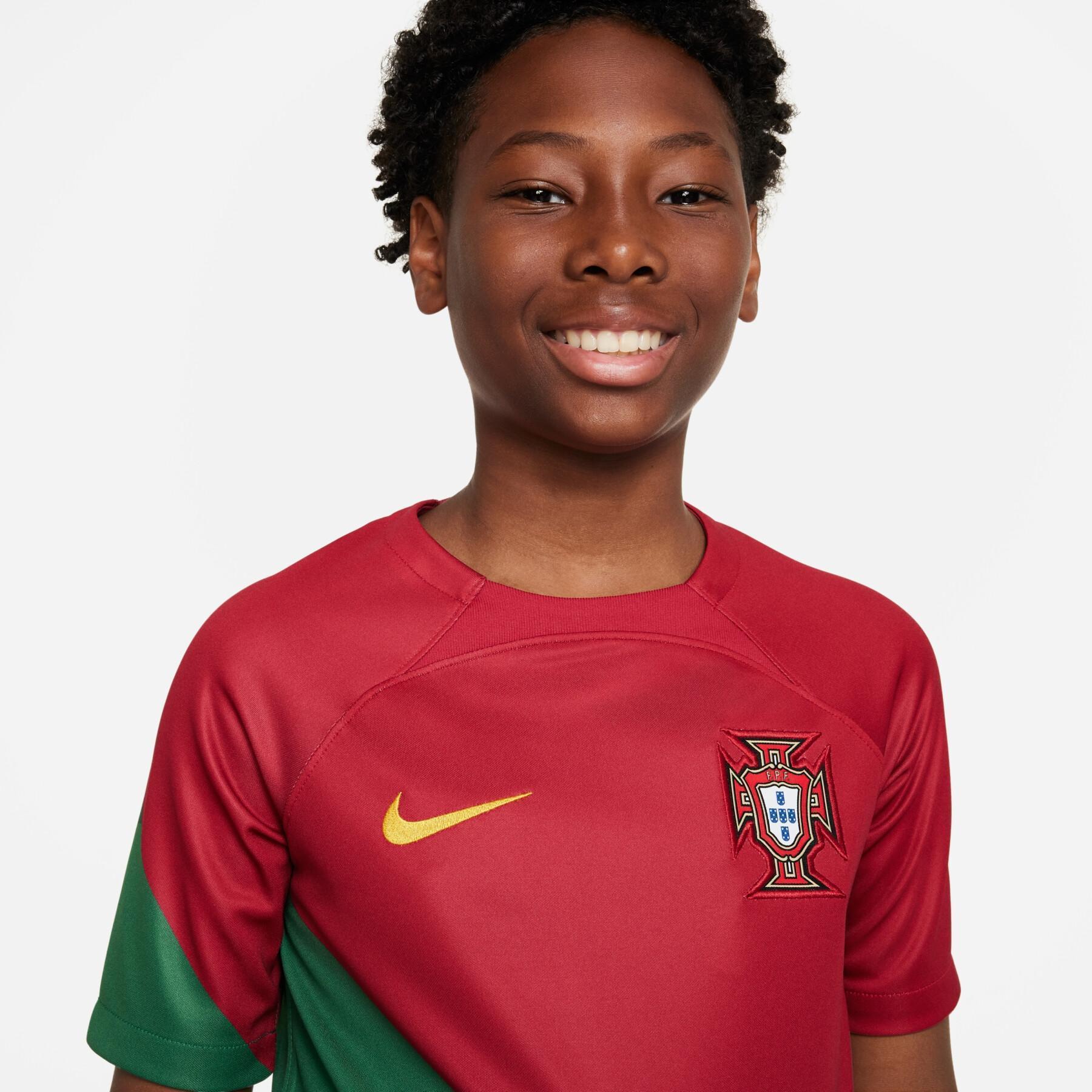 Camiseta local de niño de la Copa Mundial 2022 Portugal