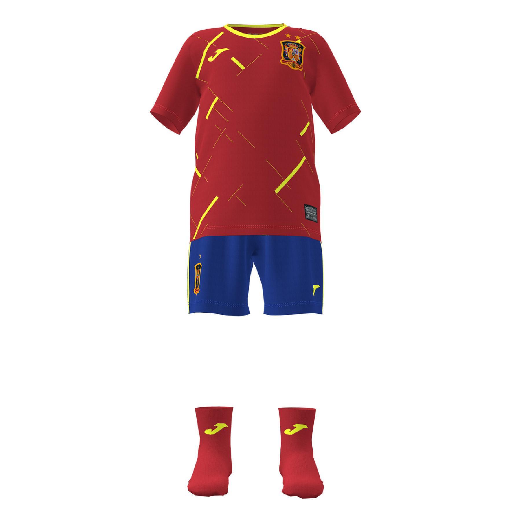 Mini kit de Primera equipación para niños España Futsal 2020/21