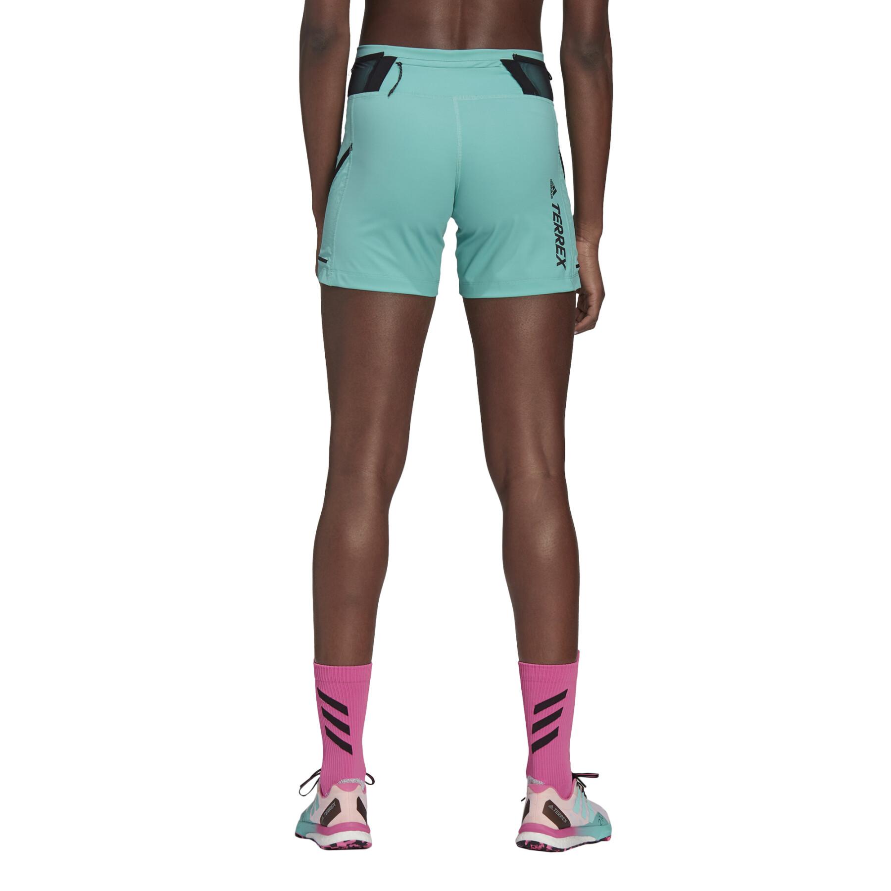 Pantalones cortos de mujer adidas Terrex Agravic Pro Trail Running