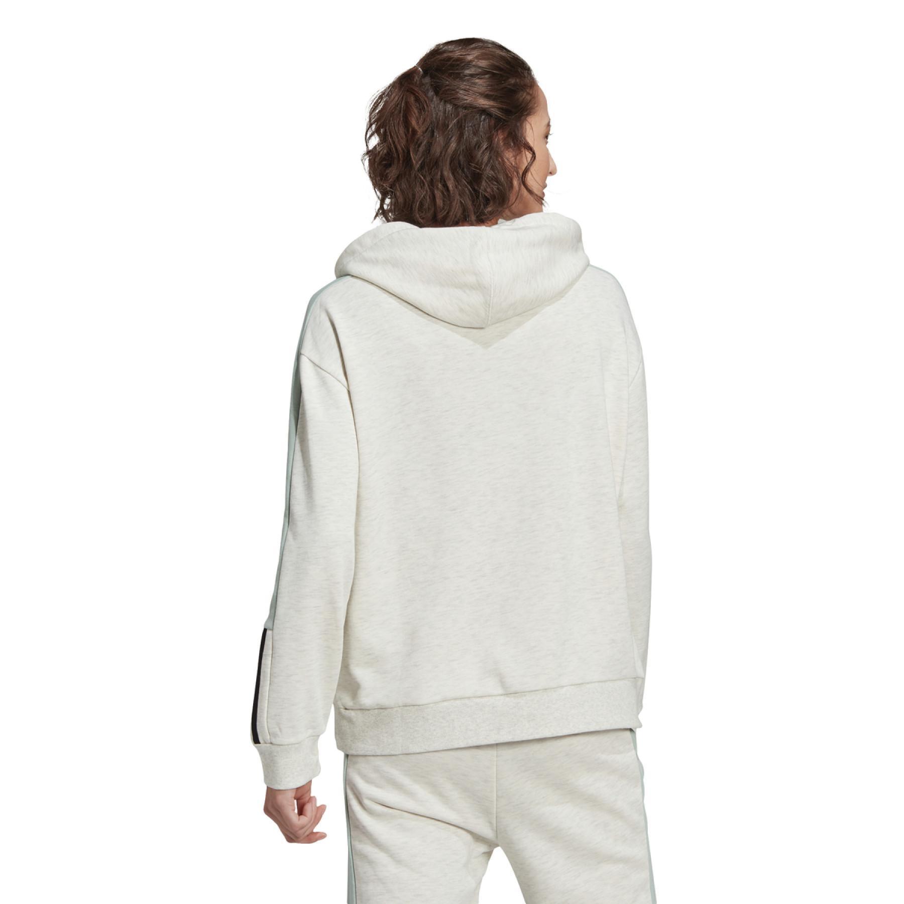 Sudadera con capucha para mujer adidas Essentials Logo Colorblock