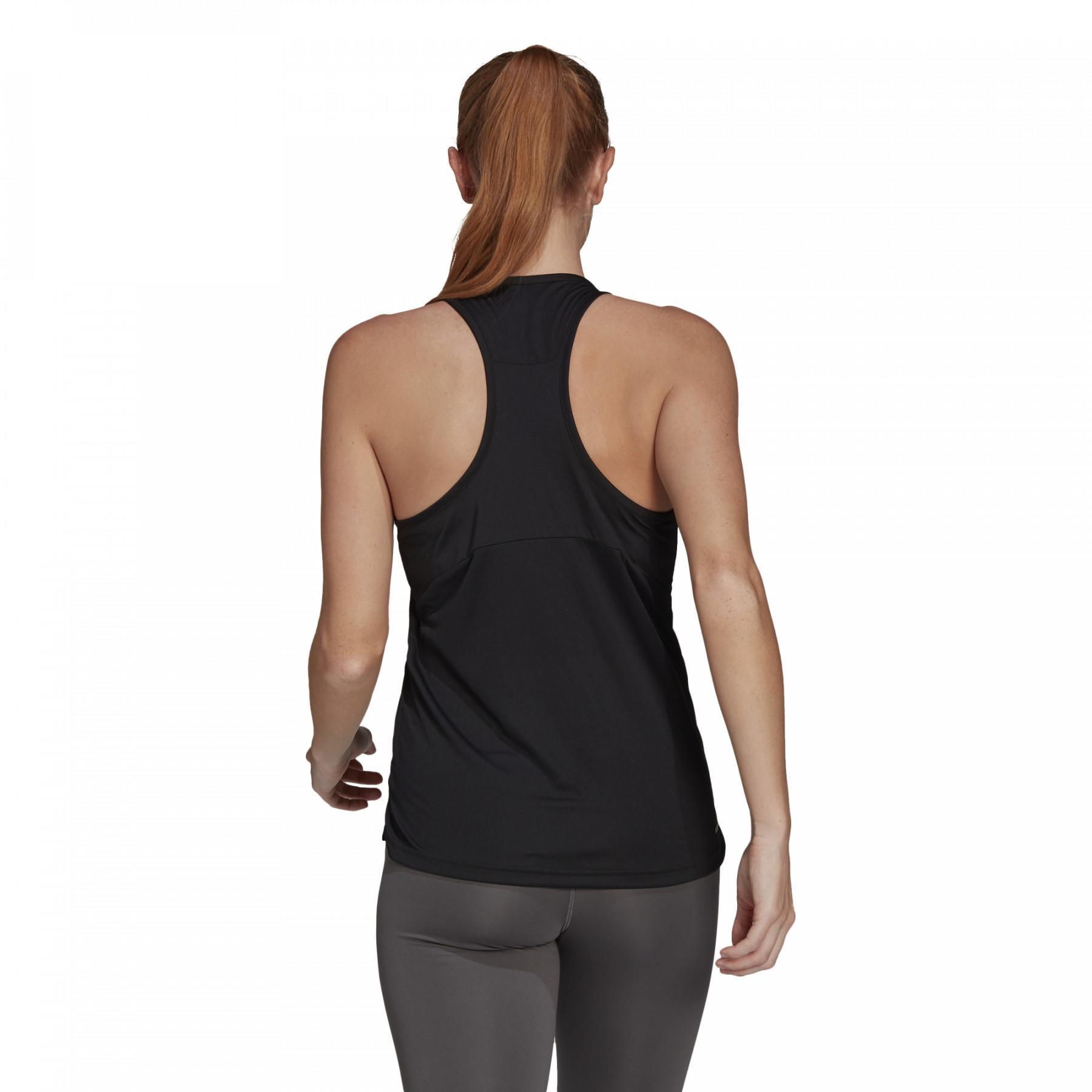 Camiseta de tirantes para mujer adidas Aeroready Designed 2 Move Logo Sport