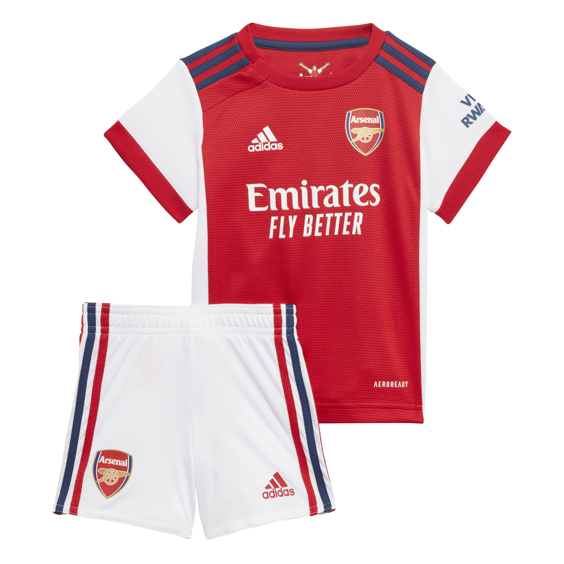 Kit de bebé en casa Arsenal 2021/22