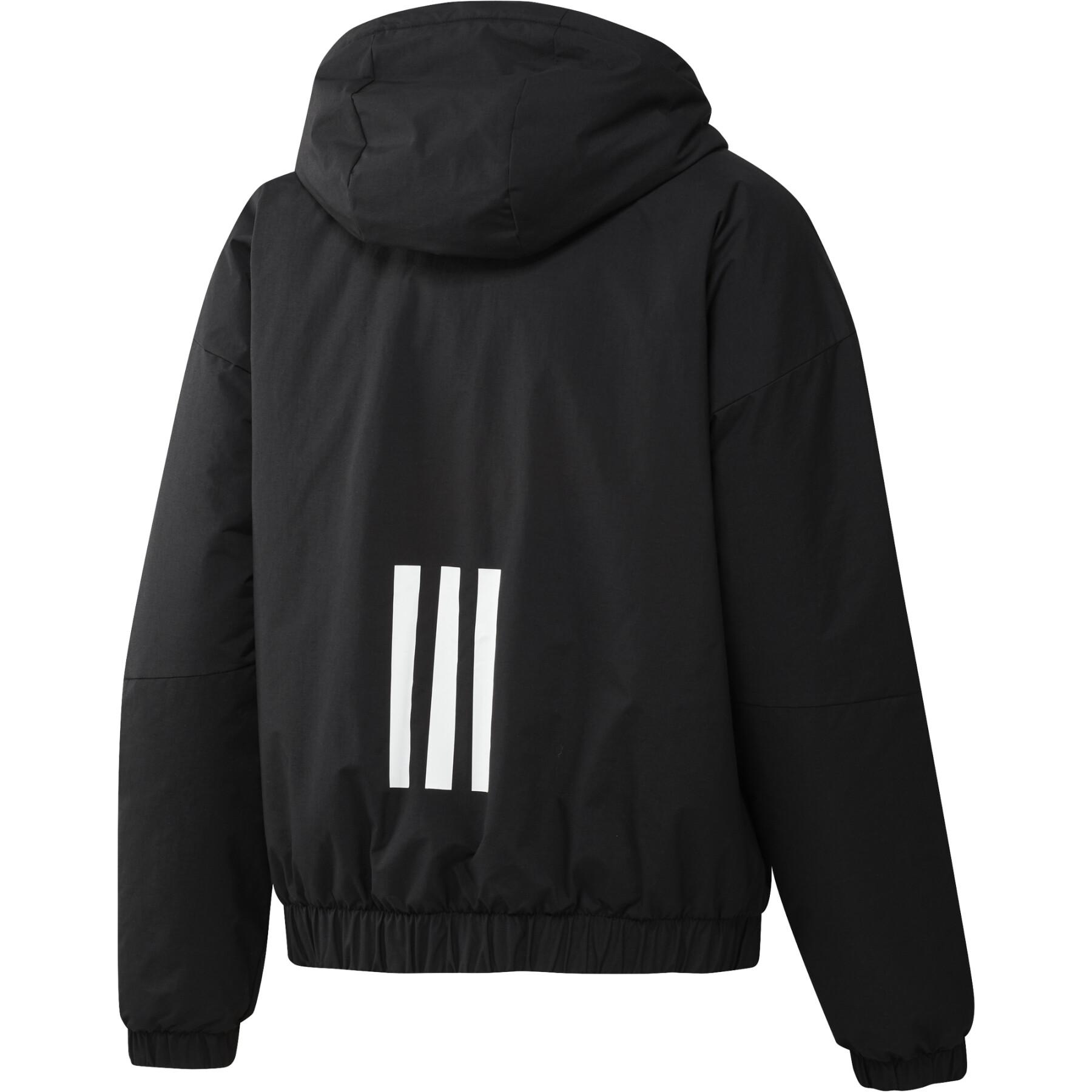Chaqueta con capucha para mujer adidas Back to Sport Insulated