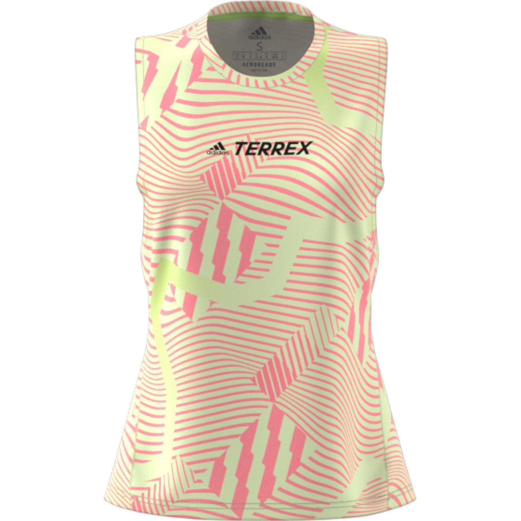 Camiseta de tirantes para mujer adidas Terrex Parley Agravic Trail