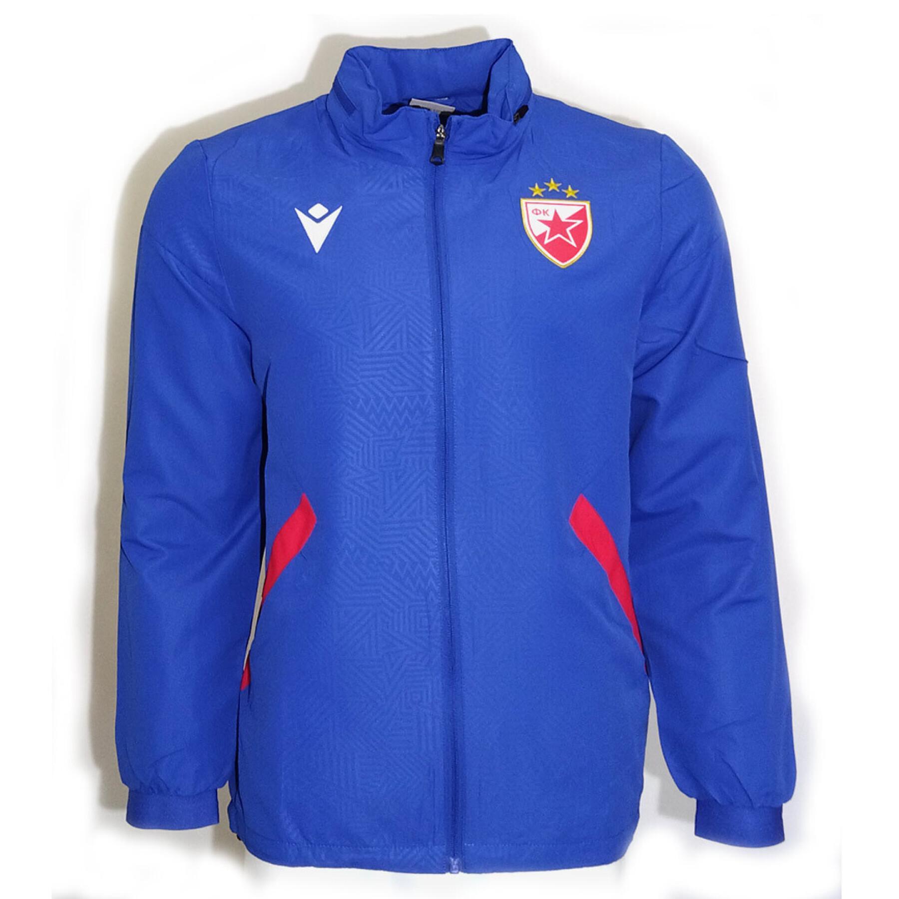 Chaqueta de entrenamiento impermeable Estrella roja de Belgrado Staff 2022/23