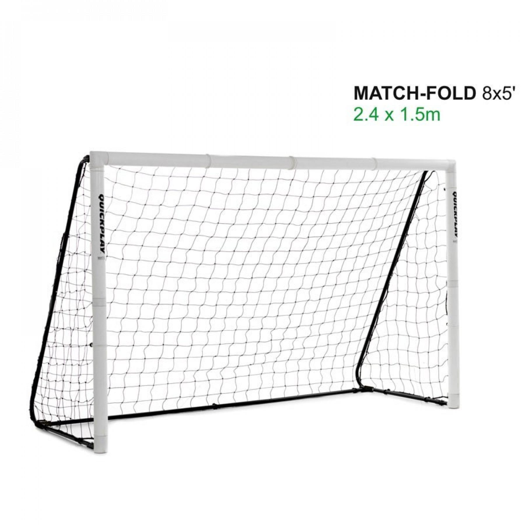 Portería de fútbol plegable Quickplay Match Fold 1,5m x 2,4m