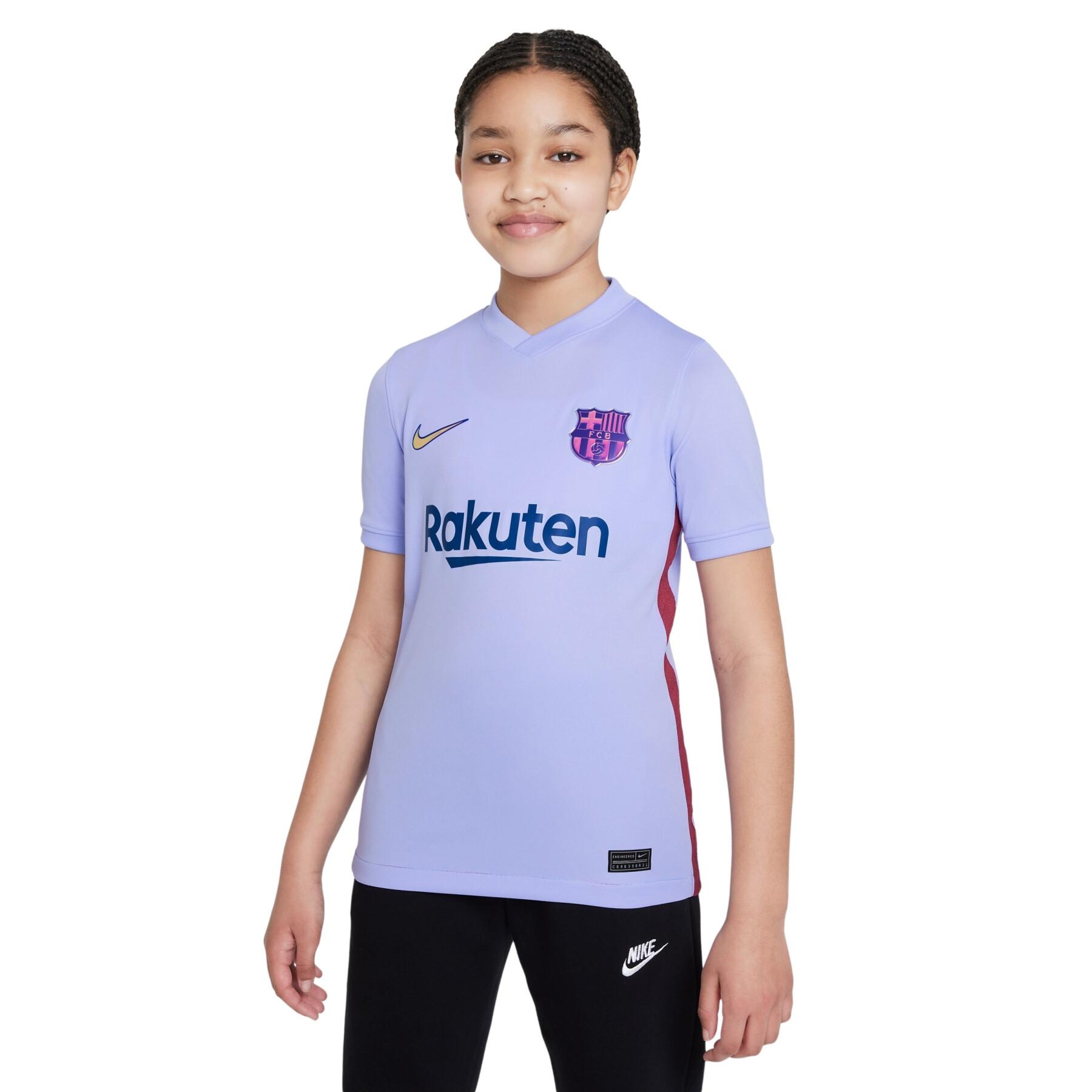 Camiseta segunda equipación infantil FC Barcelone 2021/22
