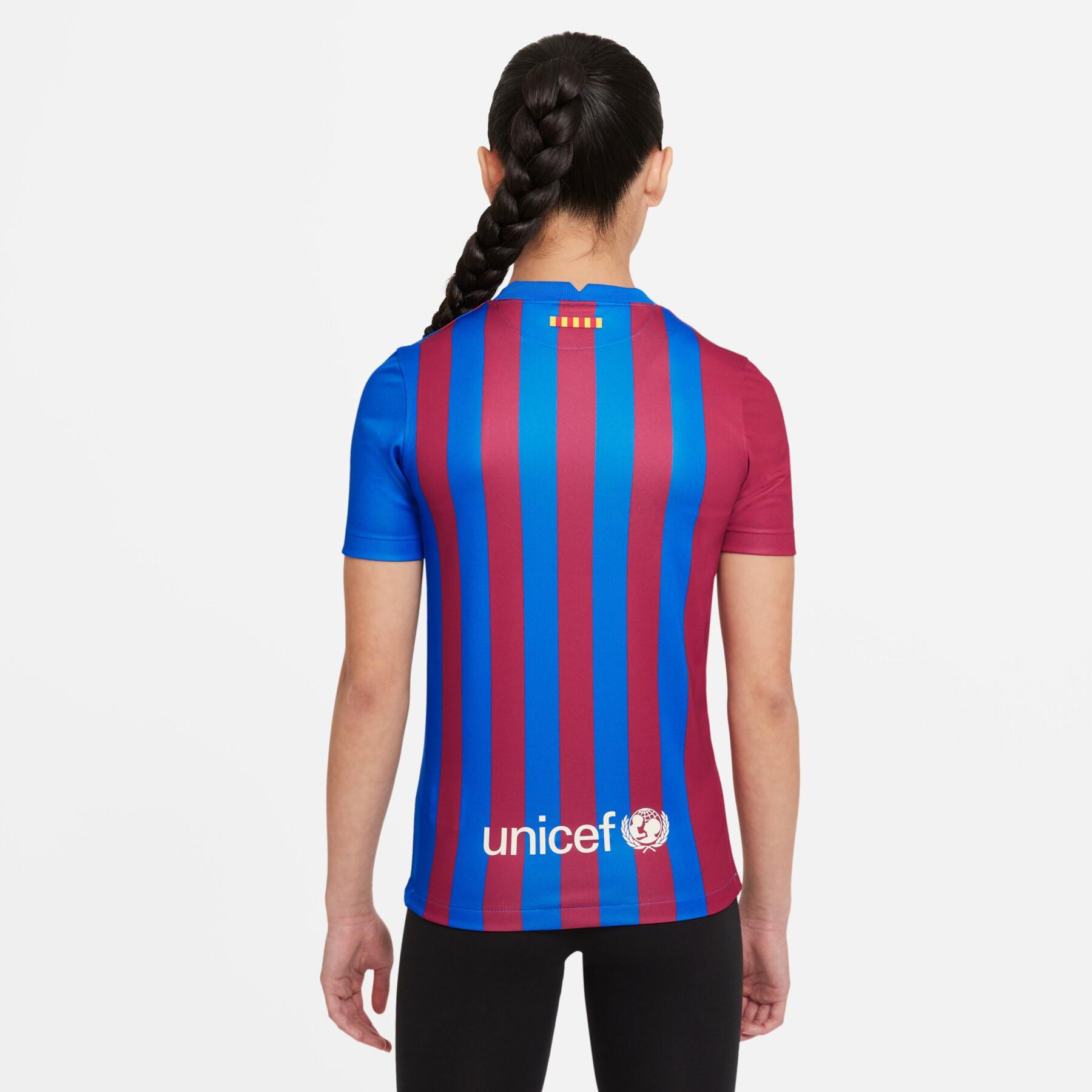 Camiseta Barcelona 1ª Equipación 2021/2022 Niño