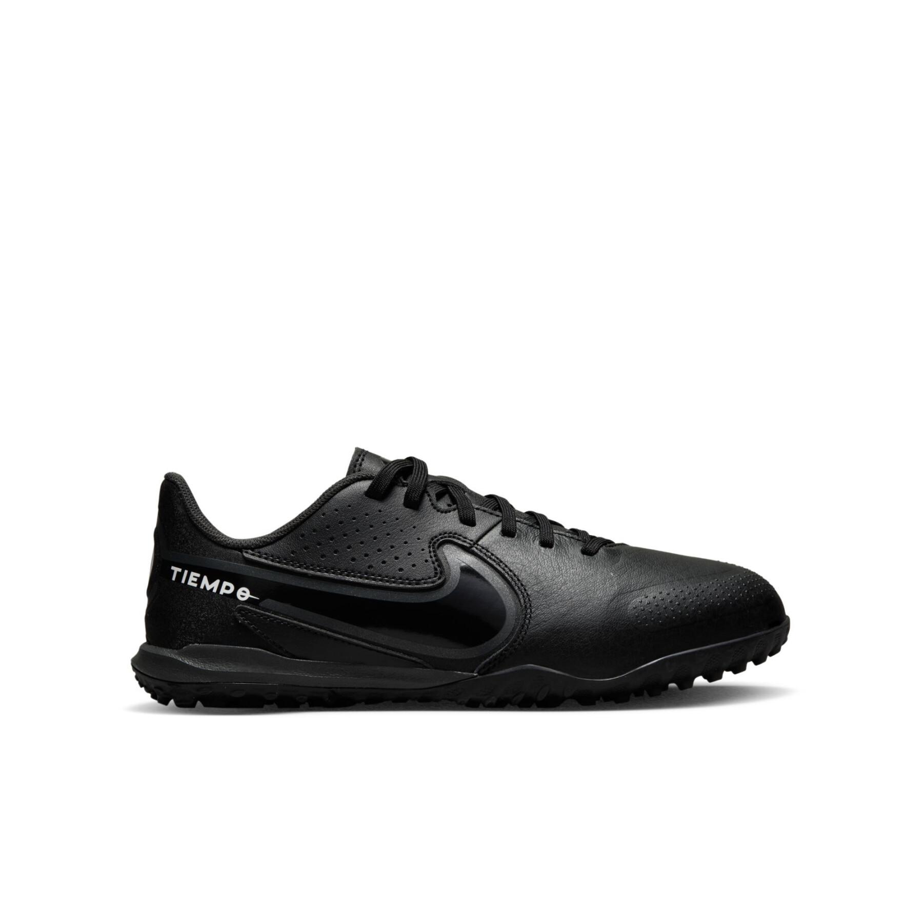Zapatillas de fútbol para niños Nike Tiempo Legend 9 Academy TF - Shadow Black Pack
