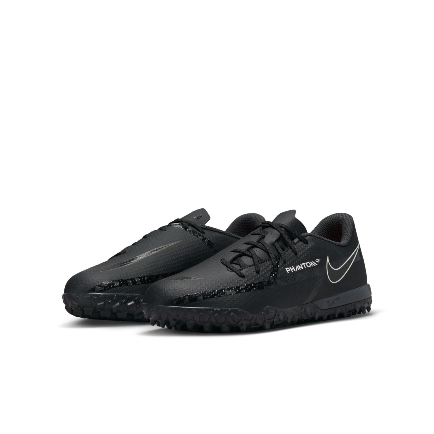 Zapatillas de fútbol para niños Nike Phantom GT2 Academy TF - Shadow Black Pack