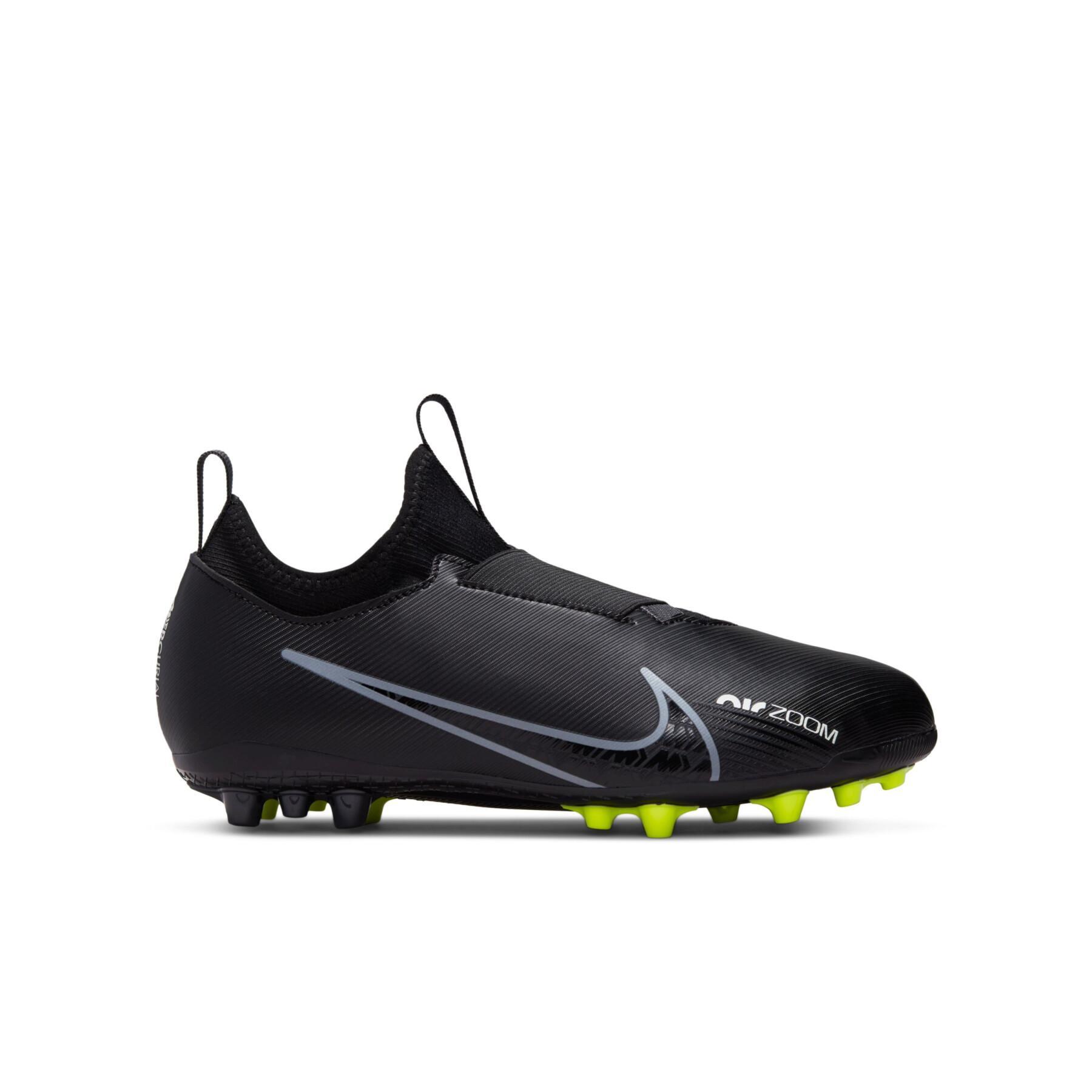 Botas de fútbol para niños Nike Zoom Mercurial Vapor 15 Academy AG - Shadow Black Pack