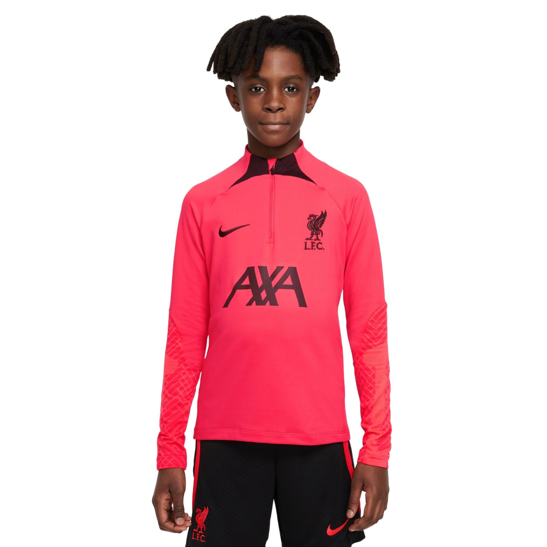 Camiseta de entrenamiento infantil 1/4 cremallera Liverpool FC Strike 2022/23