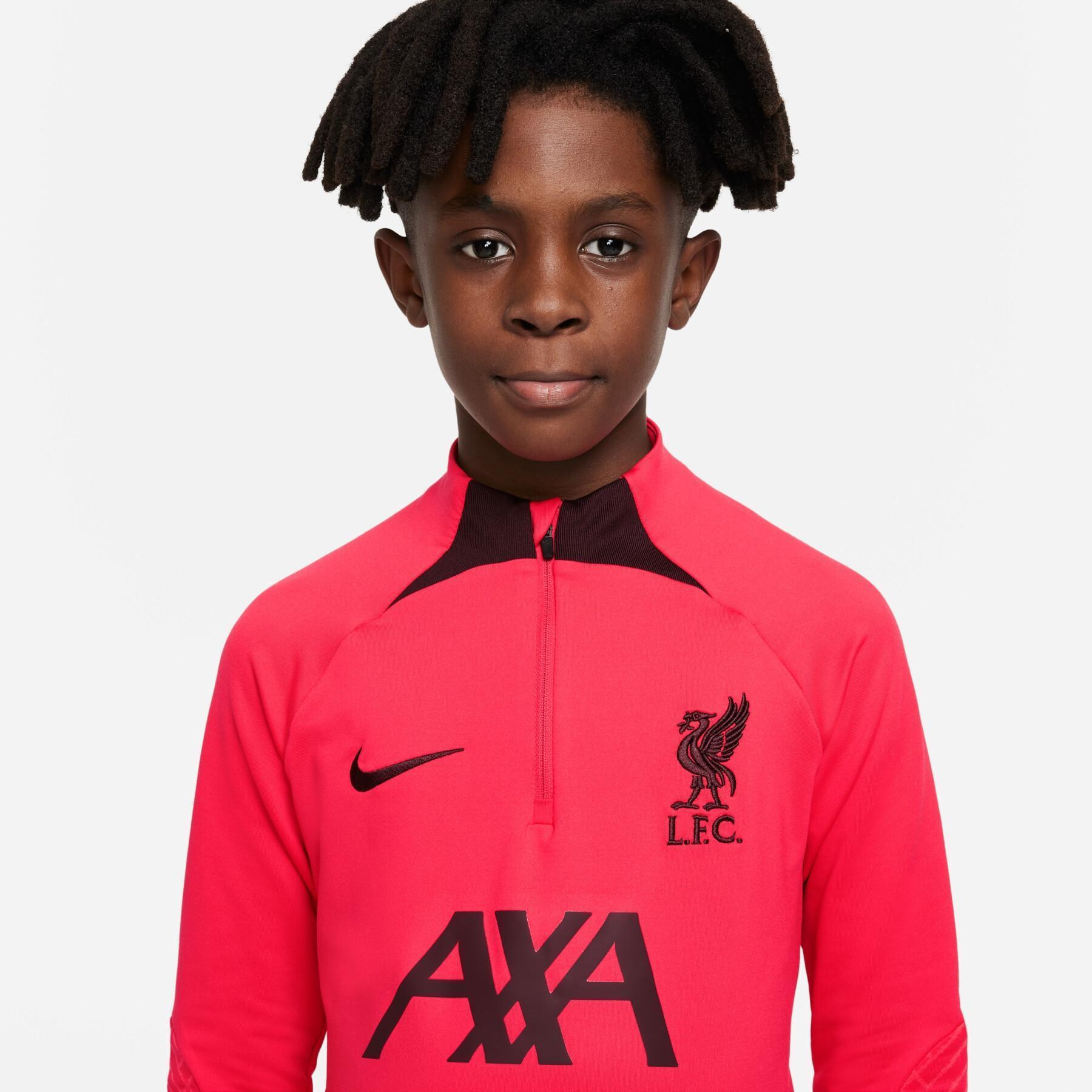 Camiseta de entrenamiento infantil 1/4 cremallera Liverpool FC Strike 2022/23