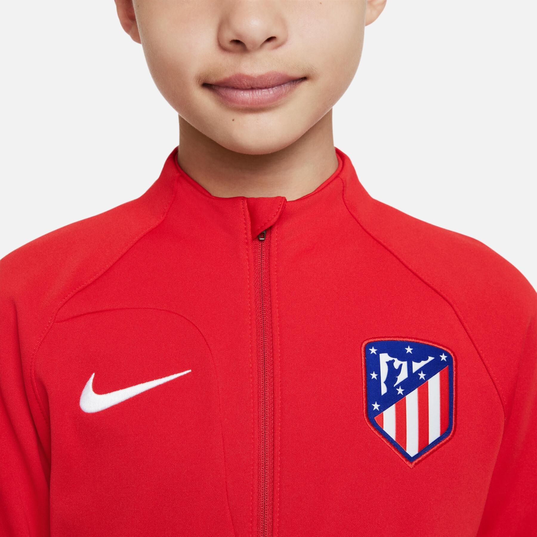 Chaqueta de chándal para niños Atlético Madrid Academy Pro Anthem 2022/23