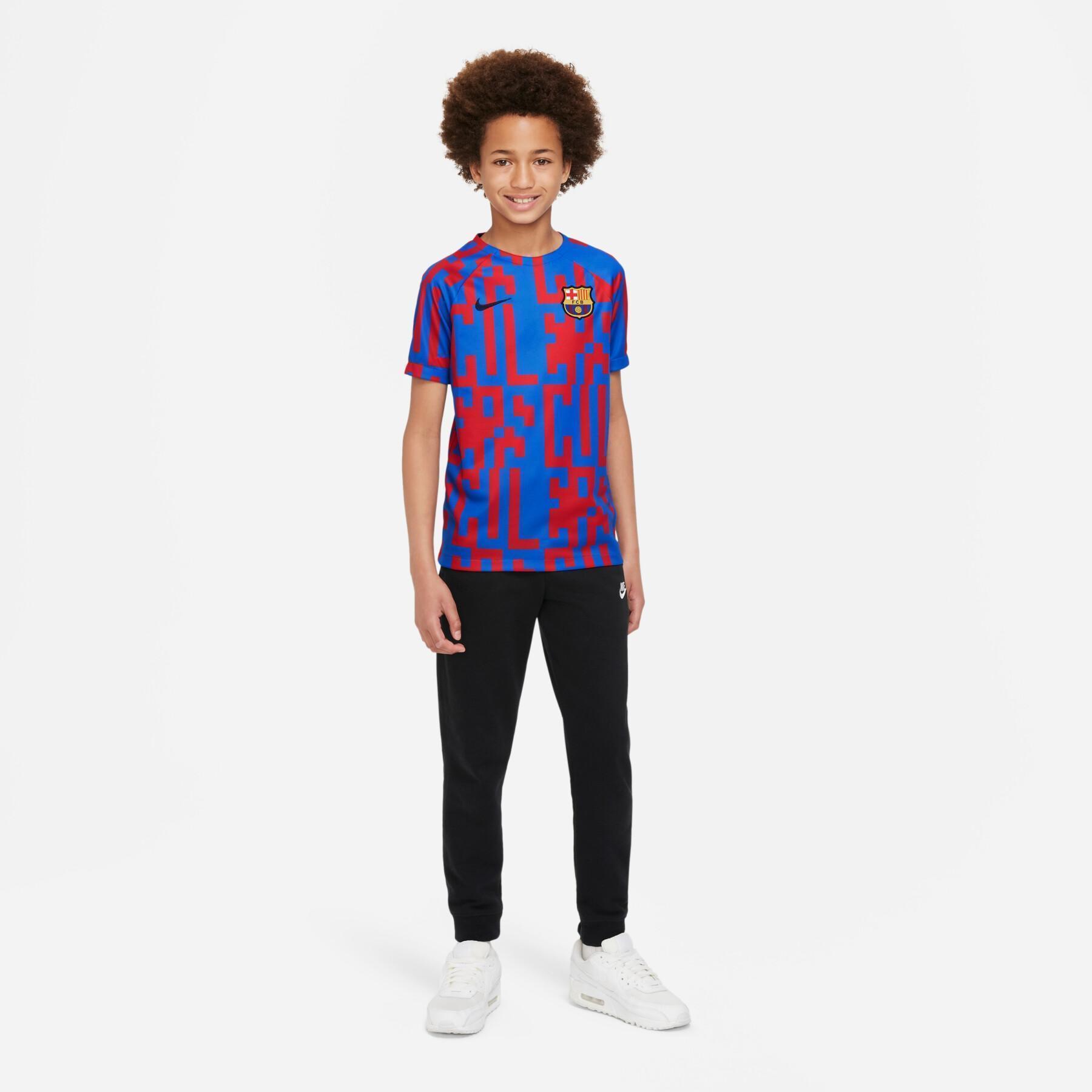 Camiseta Prematch infantil FC Barcelone 2022/23