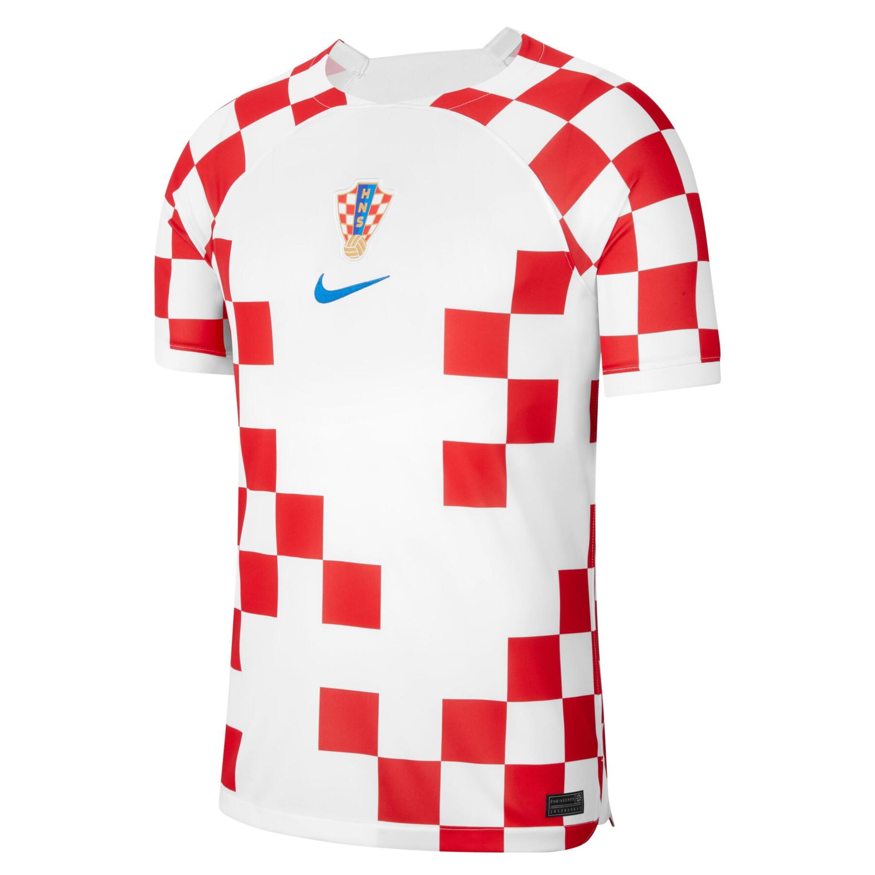 Camiseta local de la Copa Mundial 2022 Croatie