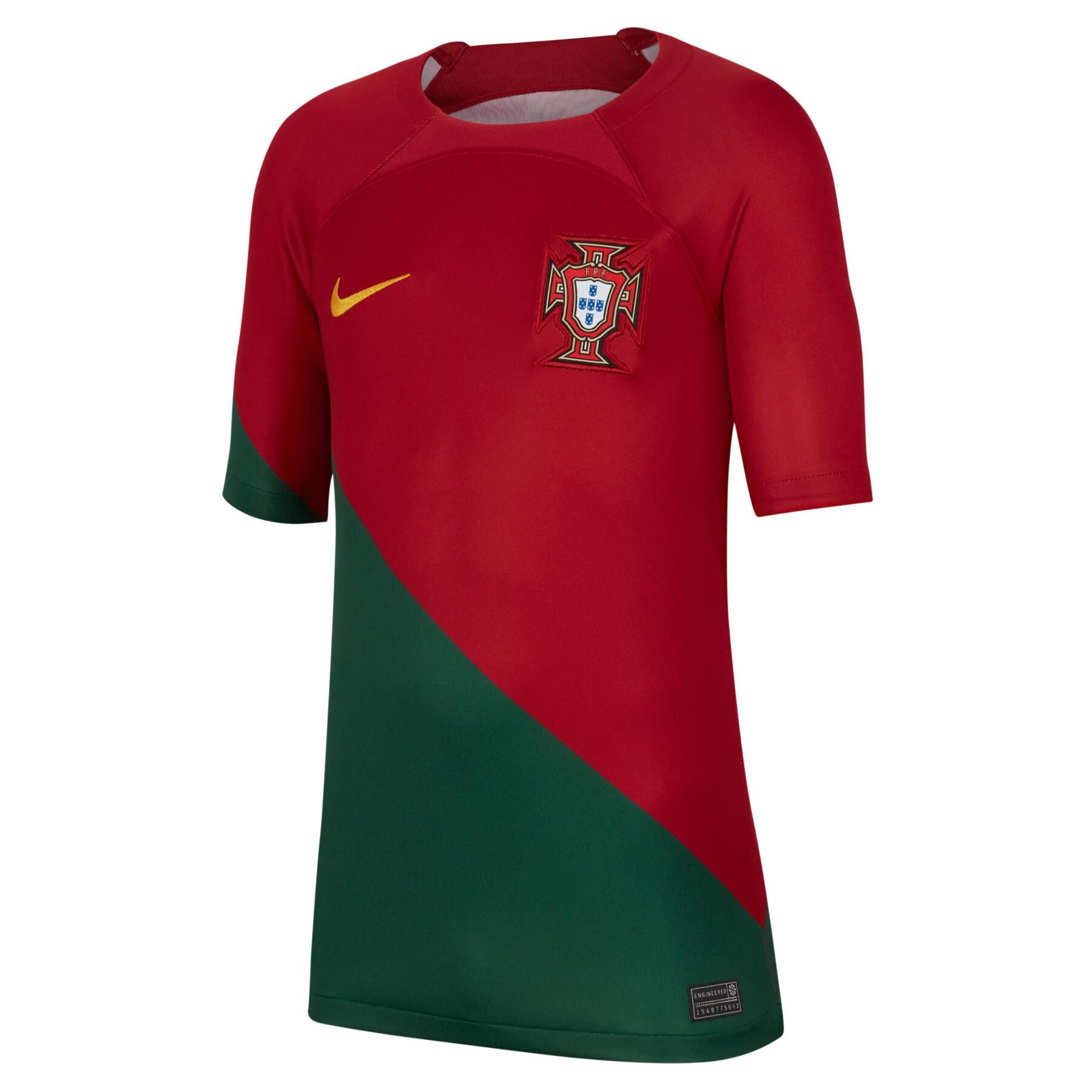 Camiseta local de niño de la Copa Mundial 2022 Portugal