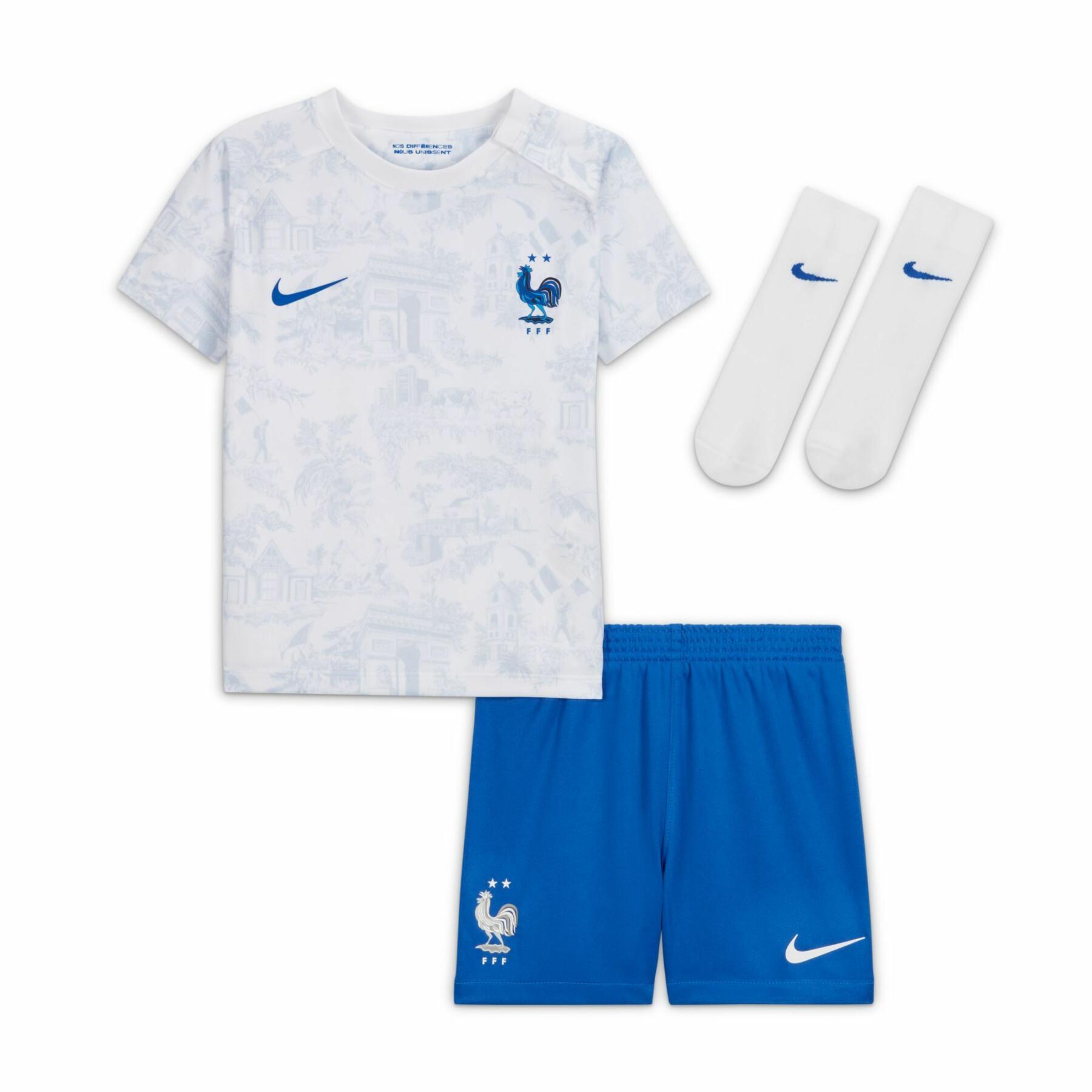 Mini kit de visitante para bebés de la Copa del Mundo 2022 France