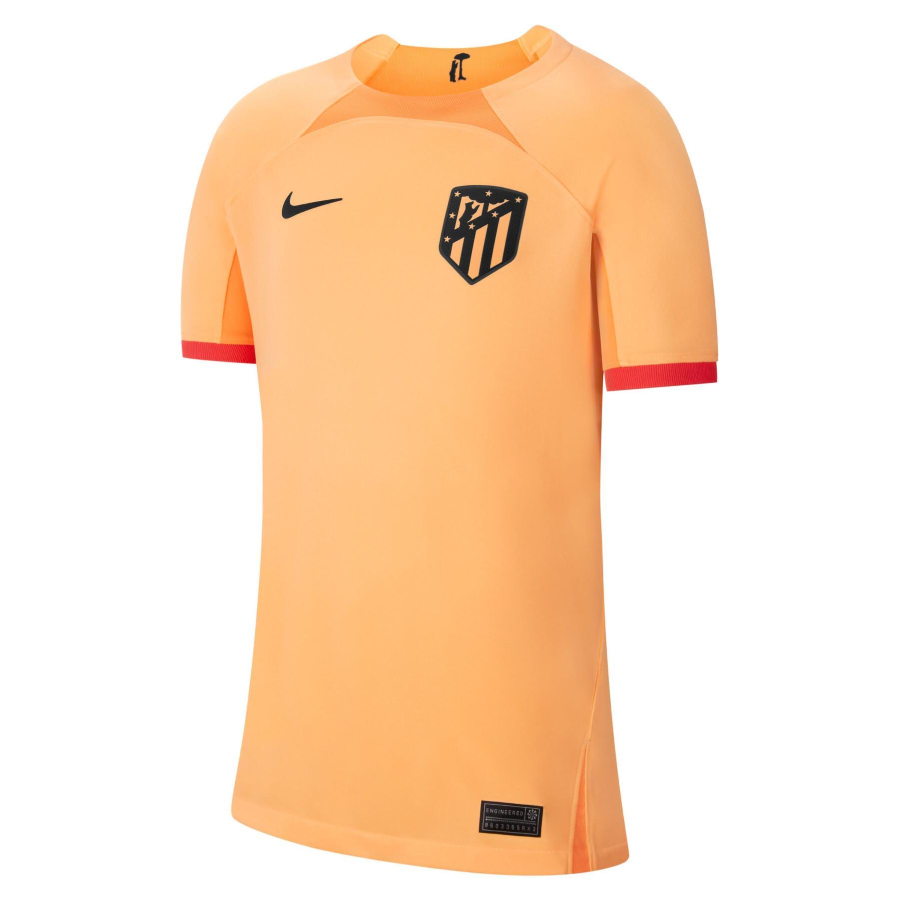 Camiseta tercera equipación infantil Atlético Madrid 2022/23