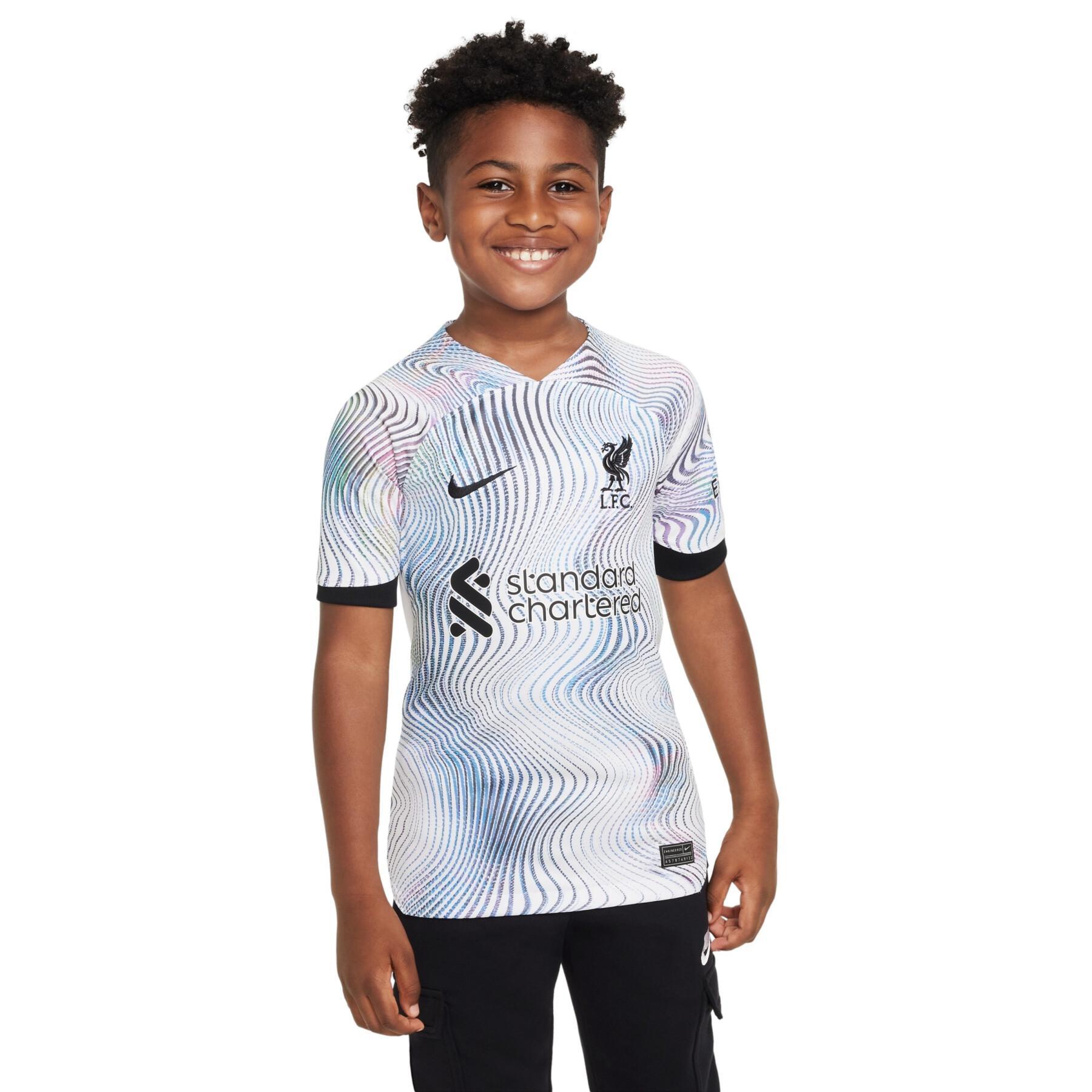 Camiseta segunda equipación infantil Liverpool FC 2022/23