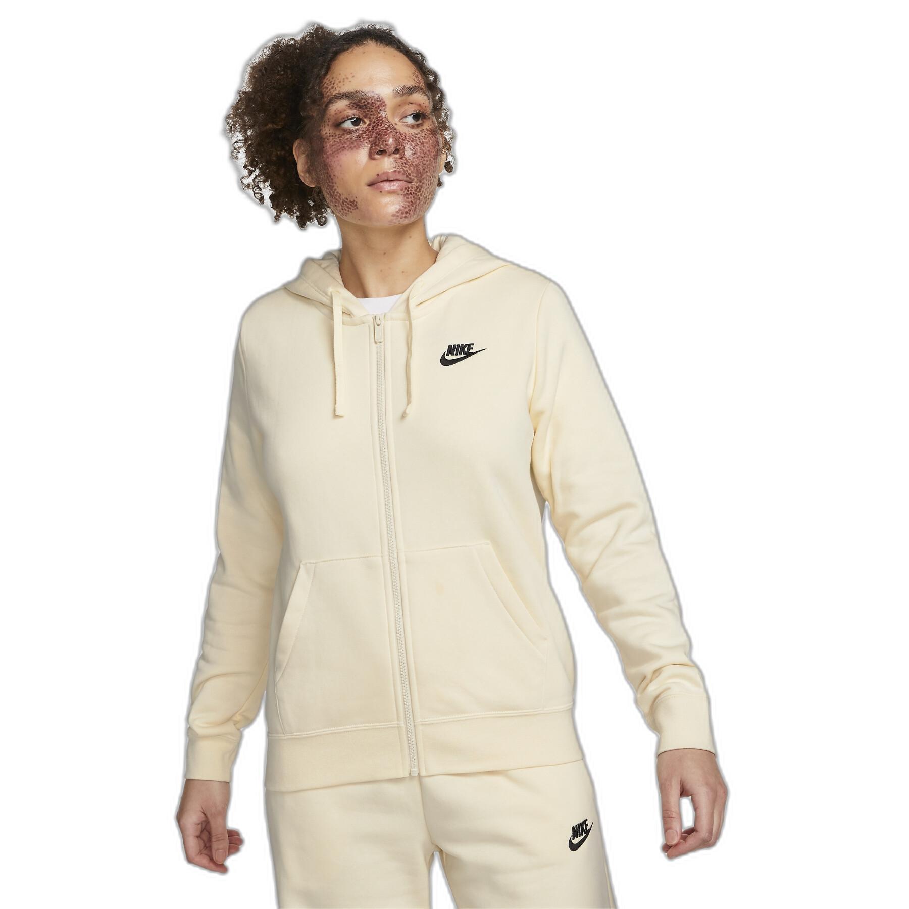 Sweatshirt sudadera con cremallera para mujer Nike Club Fleece STD