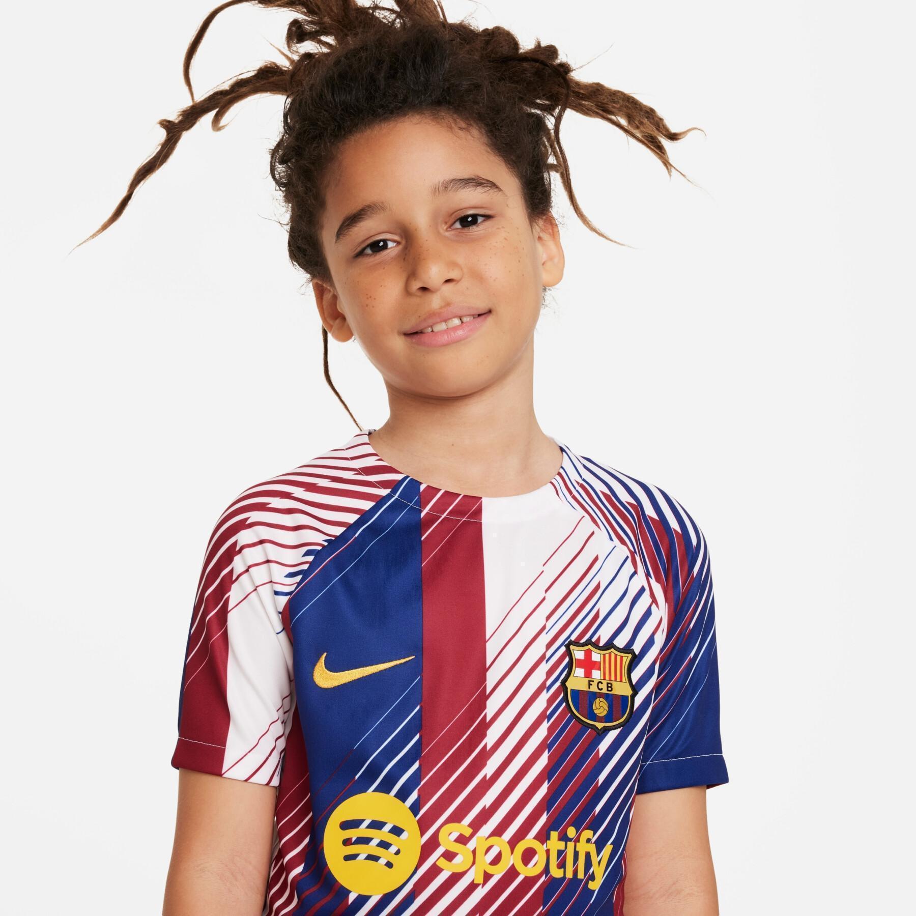 Camiseta primera/segunda equipación prepartido infantil FC Barcelone Dri-FIT Academy Pro