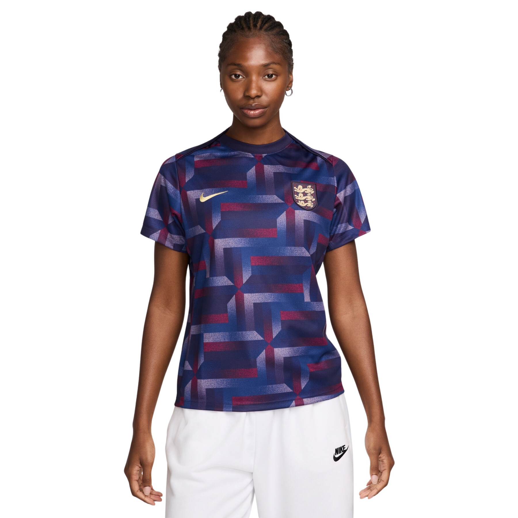 Camiseta Prematch mujer Angleterre Dri-FIT Academy Pro Euro 2024