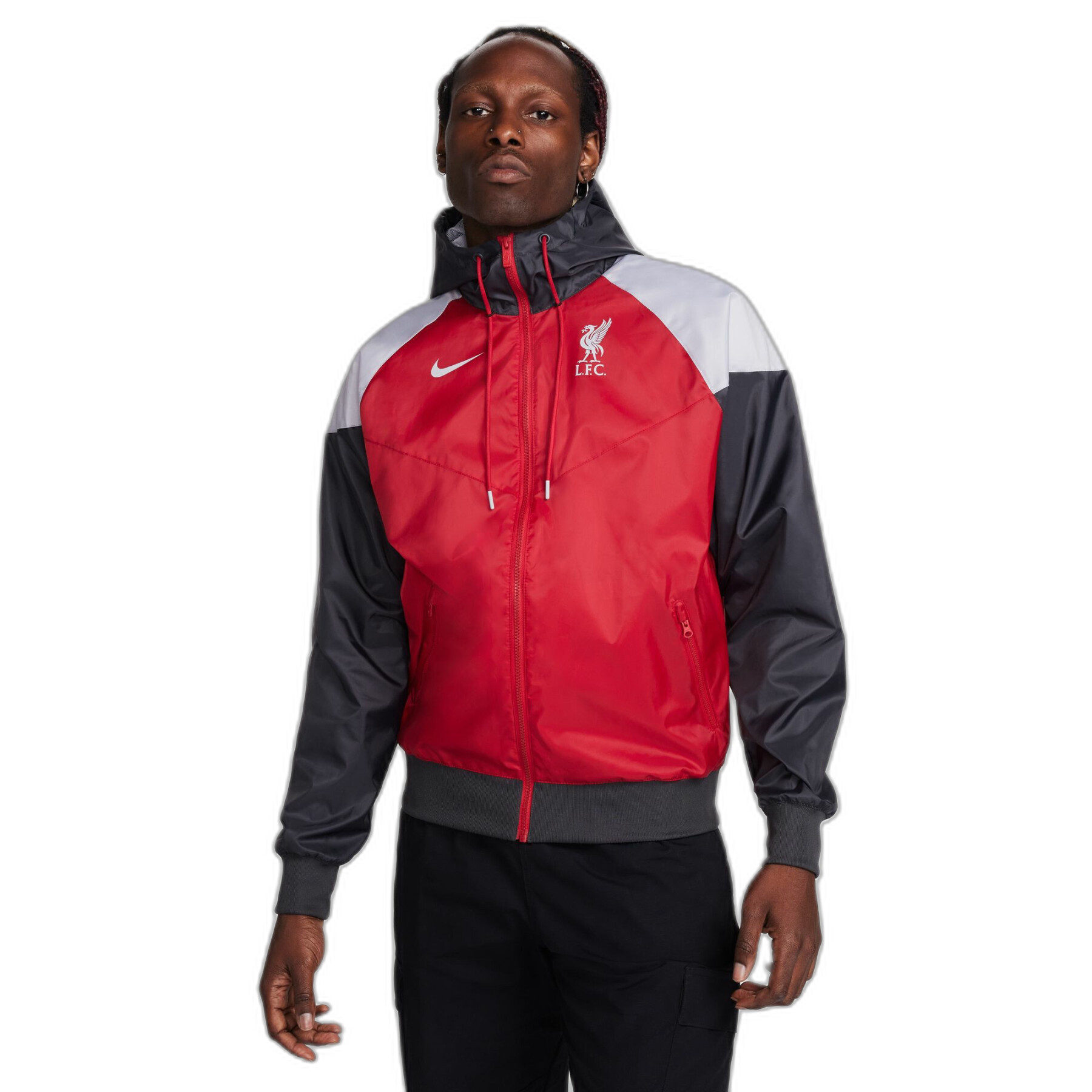 Chaqueta impermeable con capucha Liverpool FC SPE Woven Lined Windrunner 2023/24