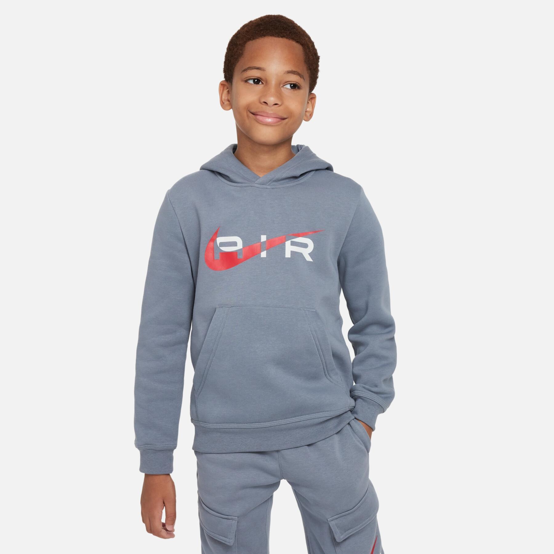 Sudadera con capucha para niños Nike Air PO Fleece