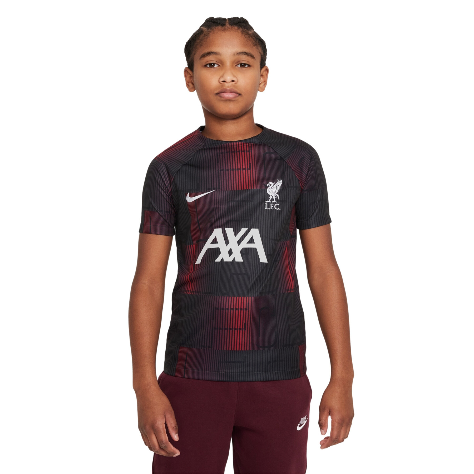 Camiseta Prematch infantil Liverpool FC Dri-Fit Academy Pro SE 2023/24
