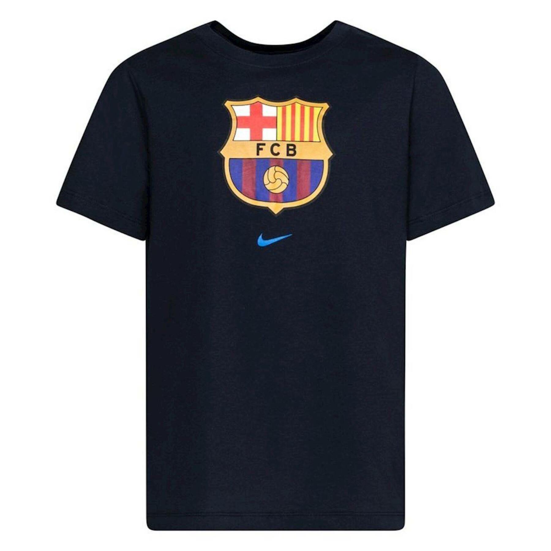 Camiseta para niños FC Barcelone EVERGREEN CREST 2021/22